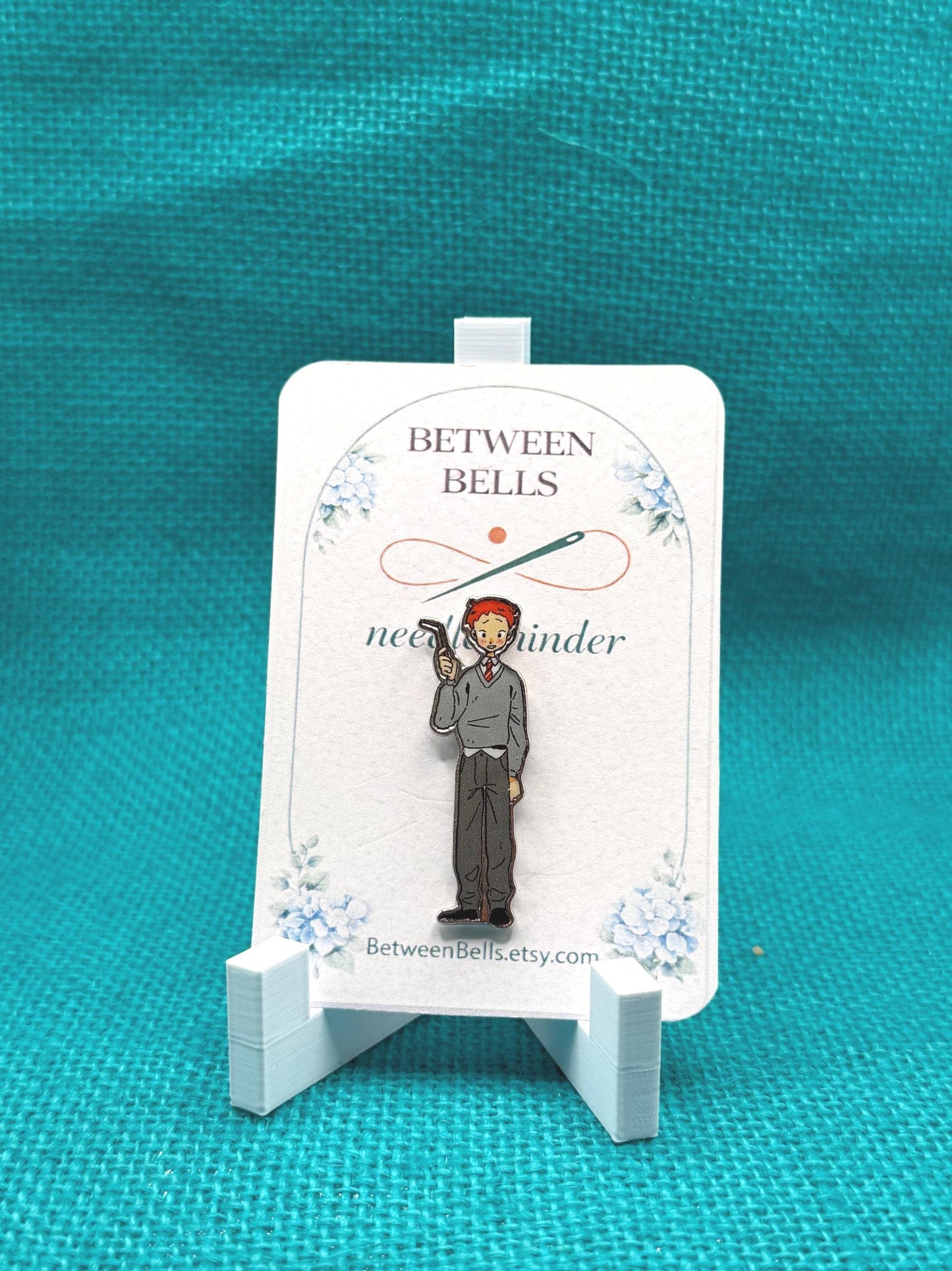 Wizard Needle Minder | Magic School Enamel Pin for Embroidery, Cross Stitch