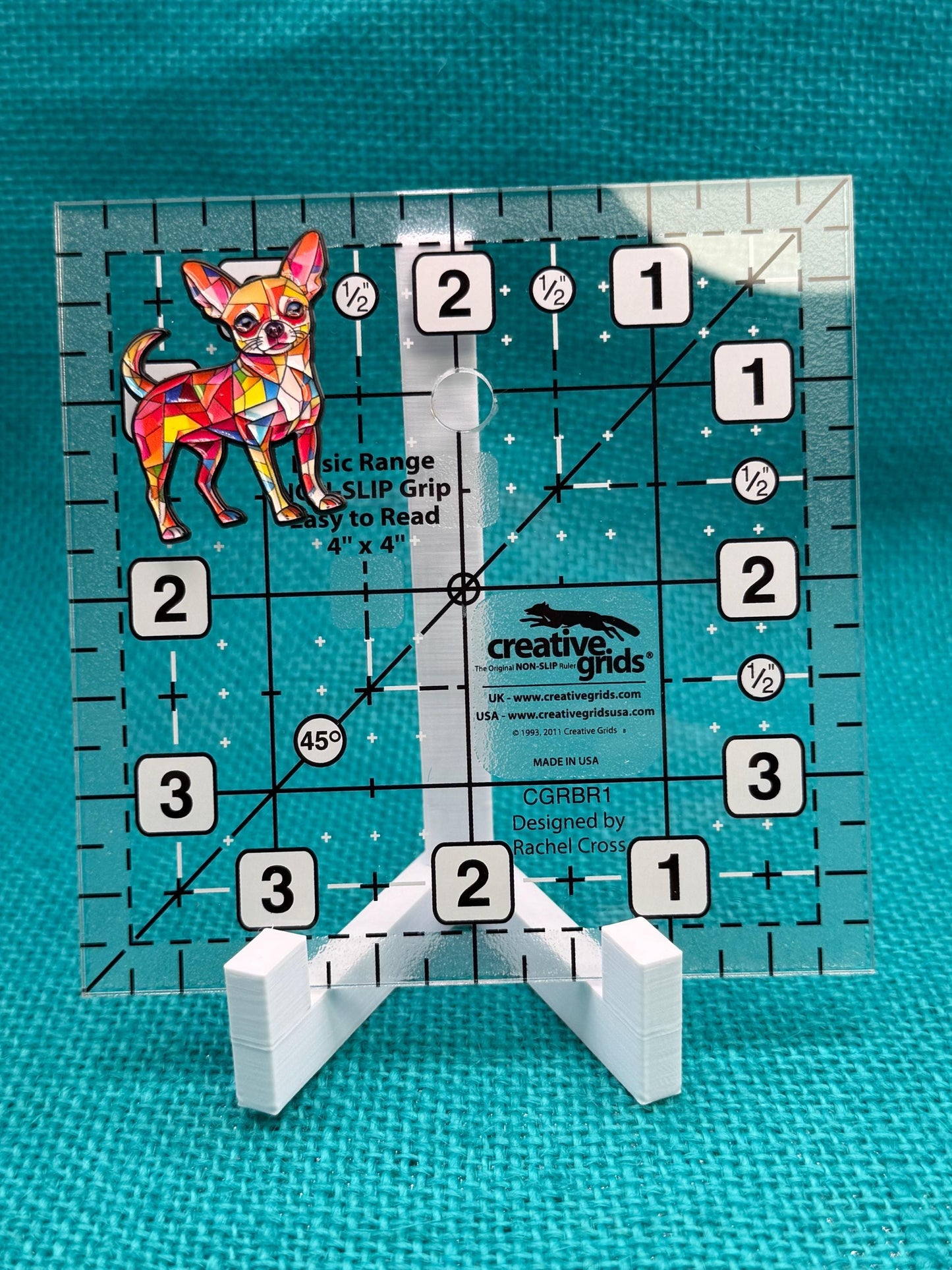 Colorful Chihuahua Needle Minder for Needlepoint, Cross Stitch, Embroidery and Sewing