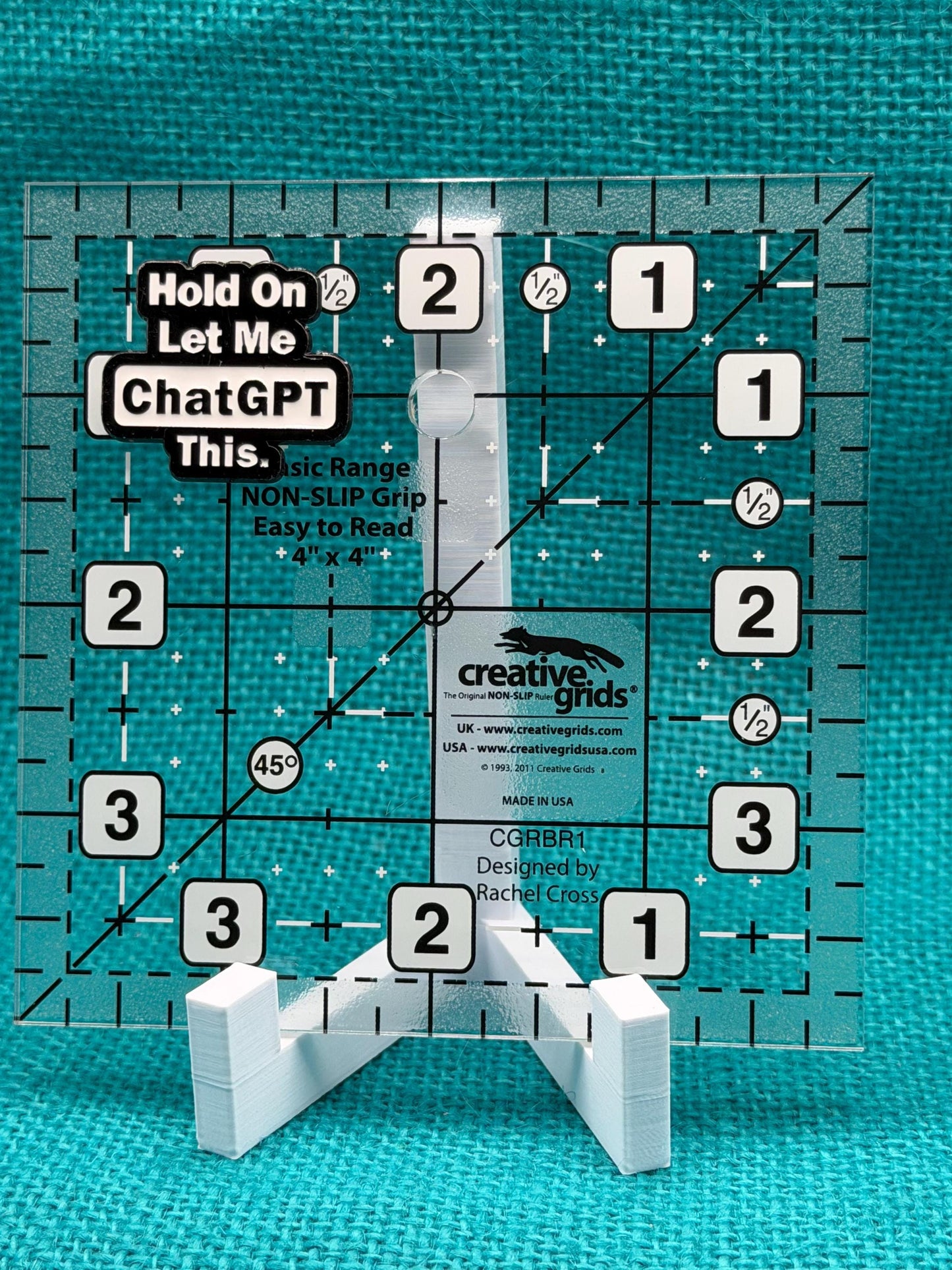 Hold On Let Me ChatGPT This Needle Minder | Funny AI Humor Magnet | Tech Lover Gift | Cross Stitch Needle Holder