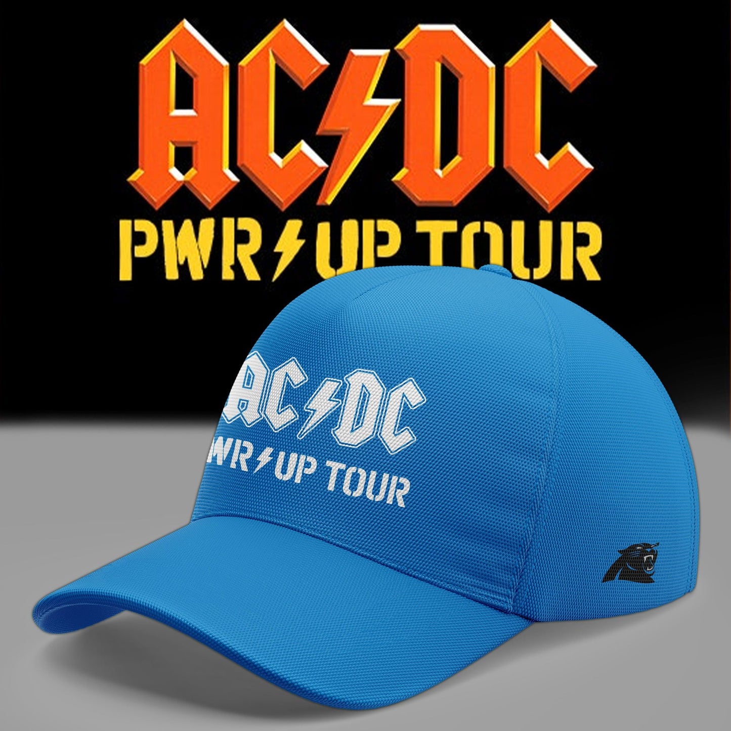 Cap AC/DC x Carolina Panthers Football - Power Up Tour 2026 Blue Cap
