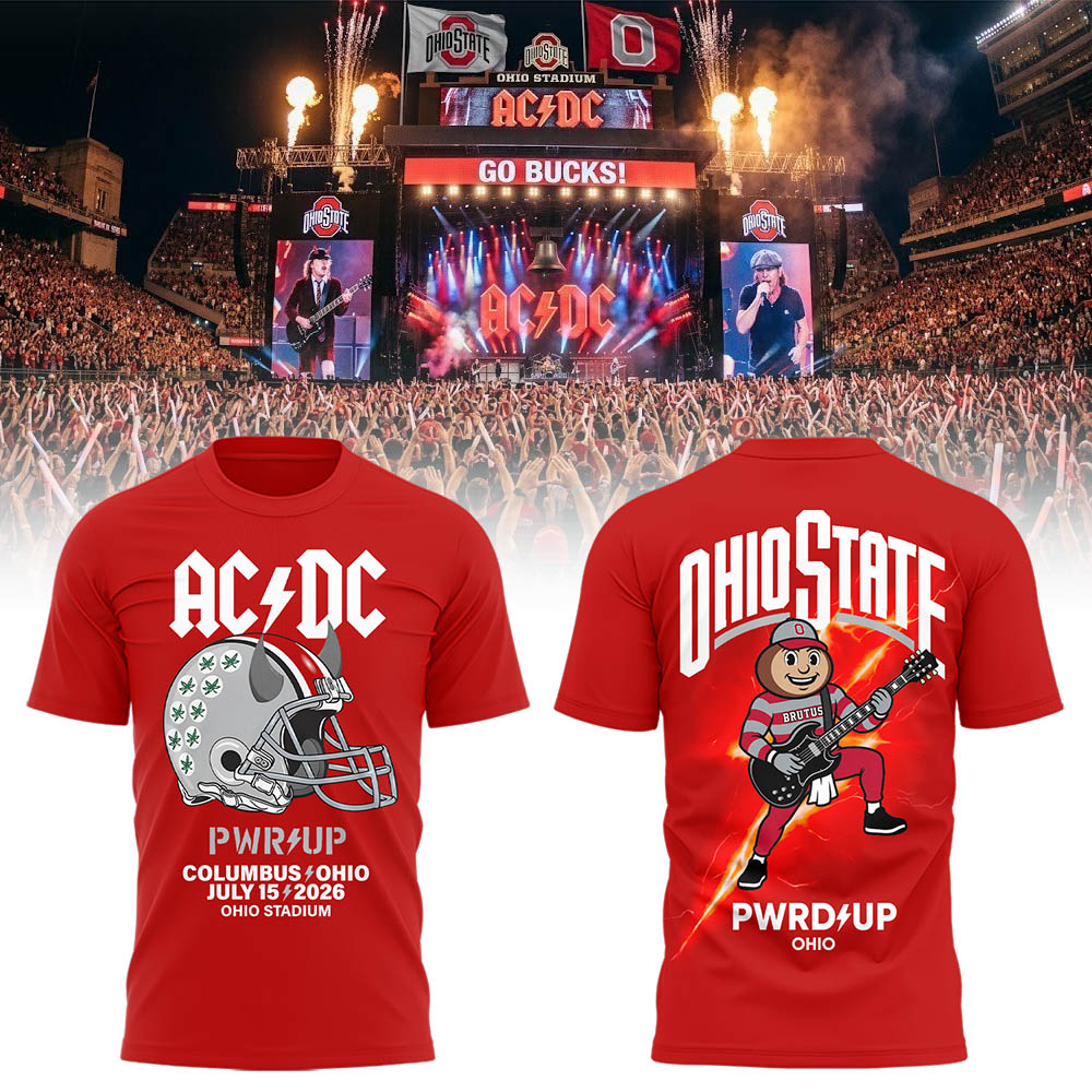 Limited Edition POWER UP Tour 2026 At Ohio Stadium TShirt