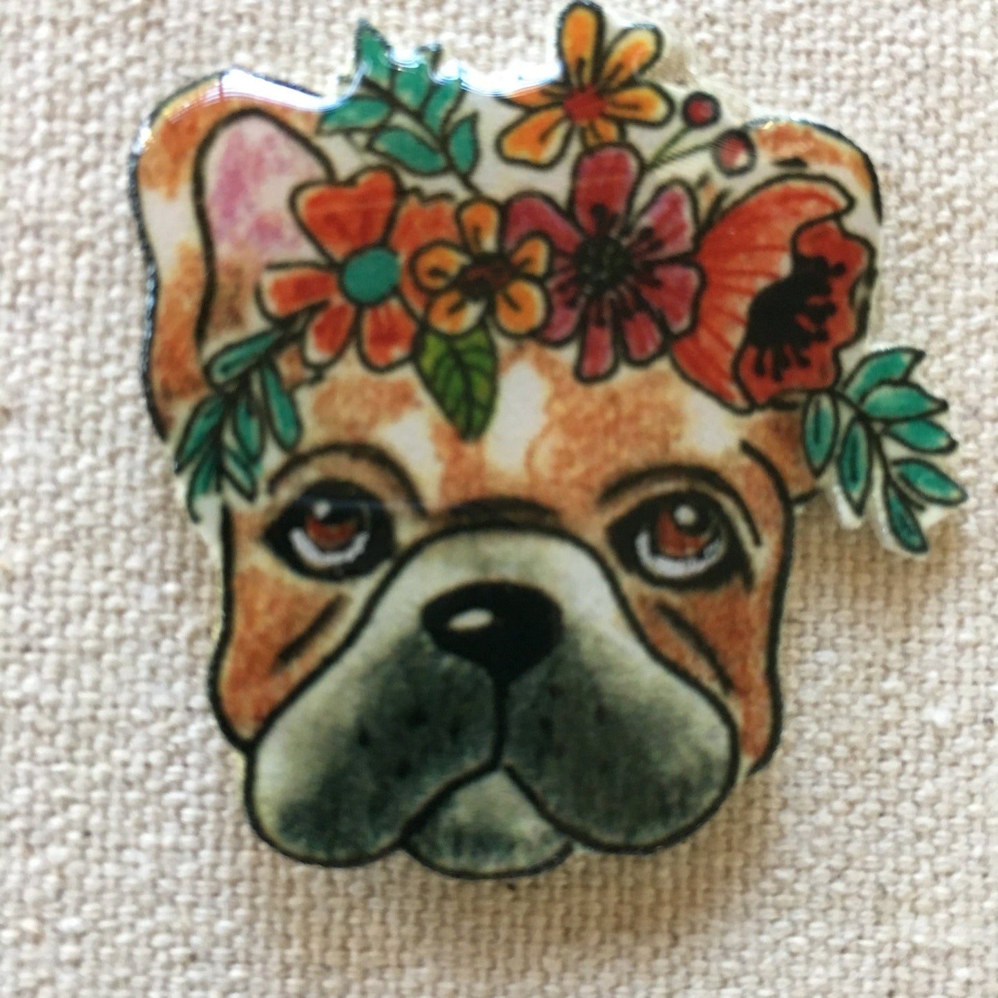 French Bulldog Pin: Handmade Frenchie Gift for Vet, Mom, Dad