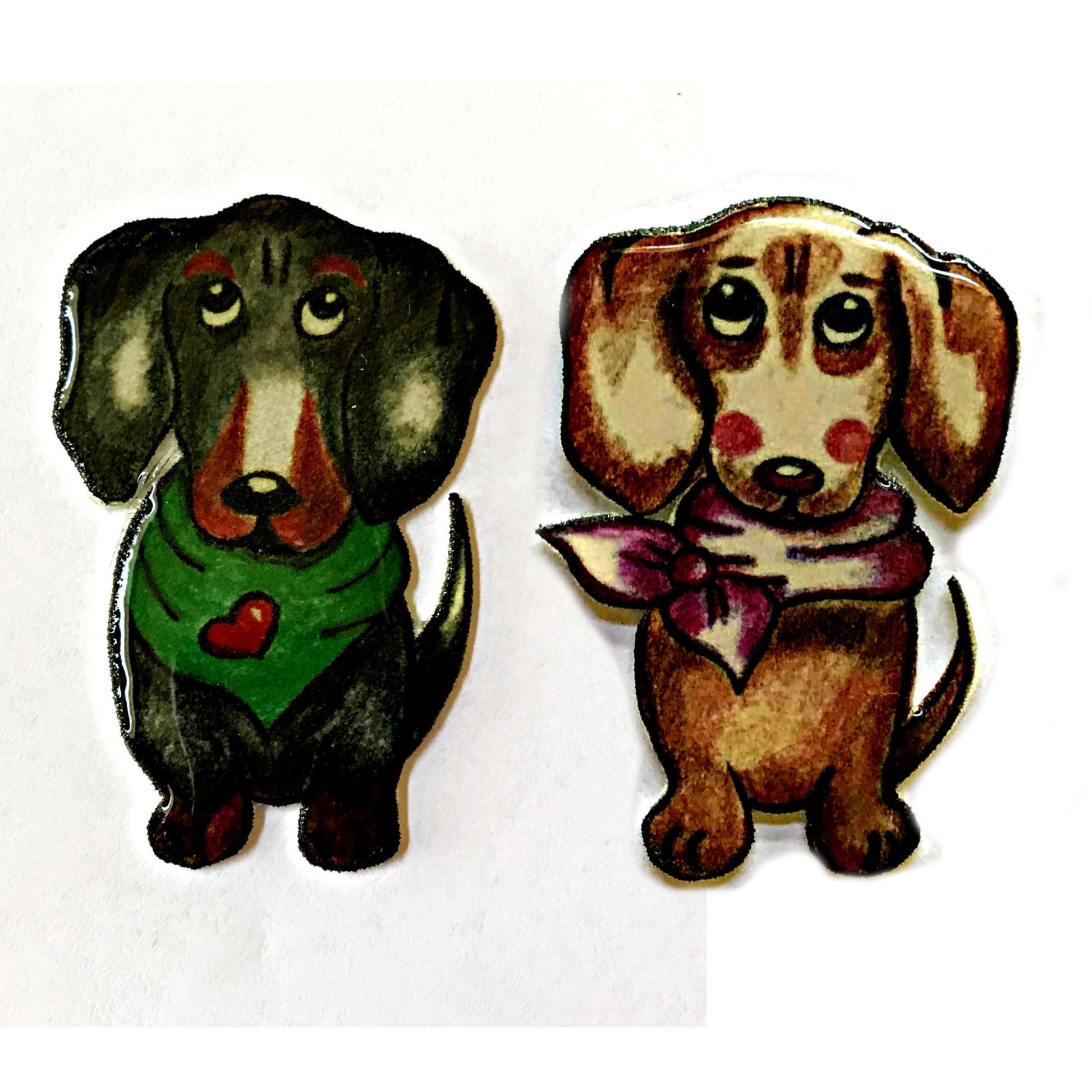 Handmade Dachshund Pin, Dog Lover Gift