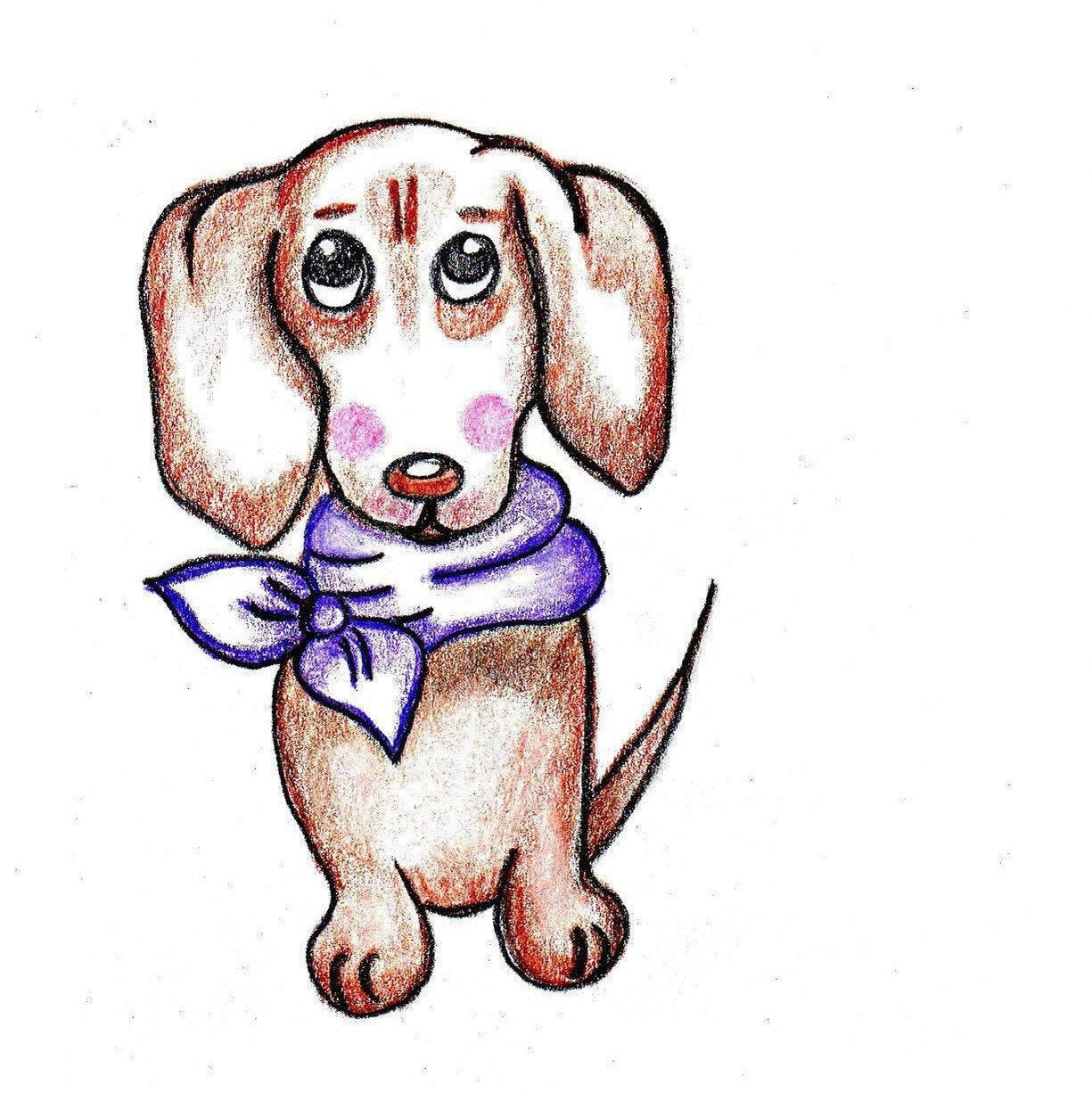 Handmade Dachshund Pin, Dog Lover Gift