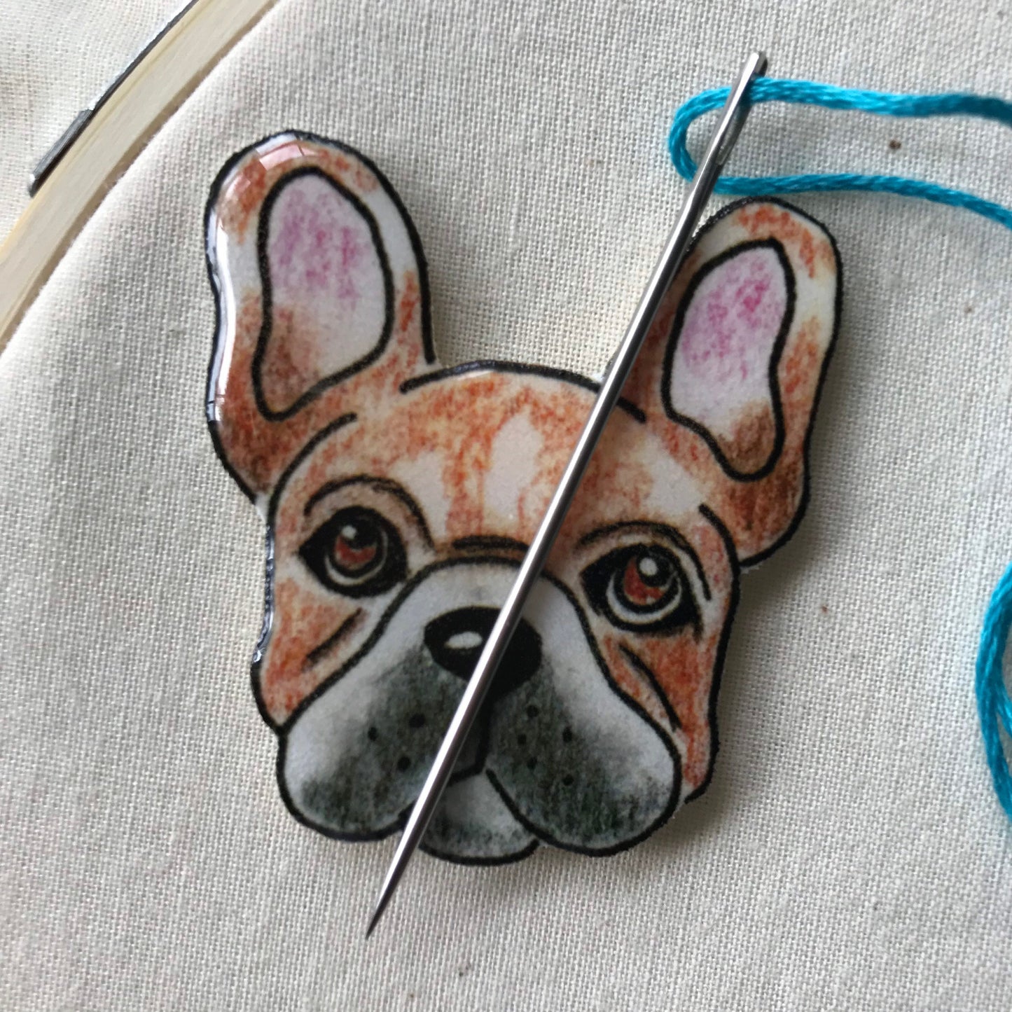 French Bulldog Pin: Handmade Frenchie Gift for Vet, Mom, Dad