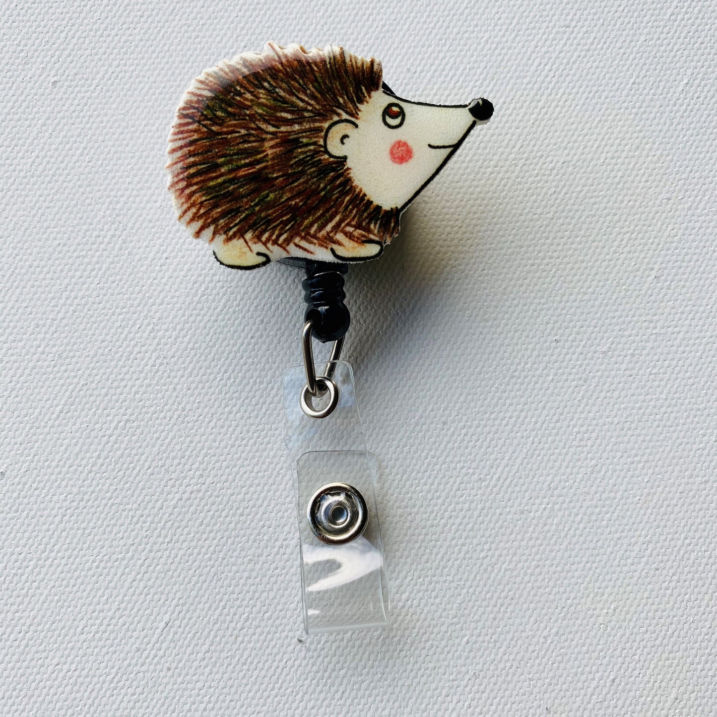 Hedgehog cute badge reel gift porcupine badge reel gift fall gift forest animal badge reel animal lover gift hedgehog lover gift