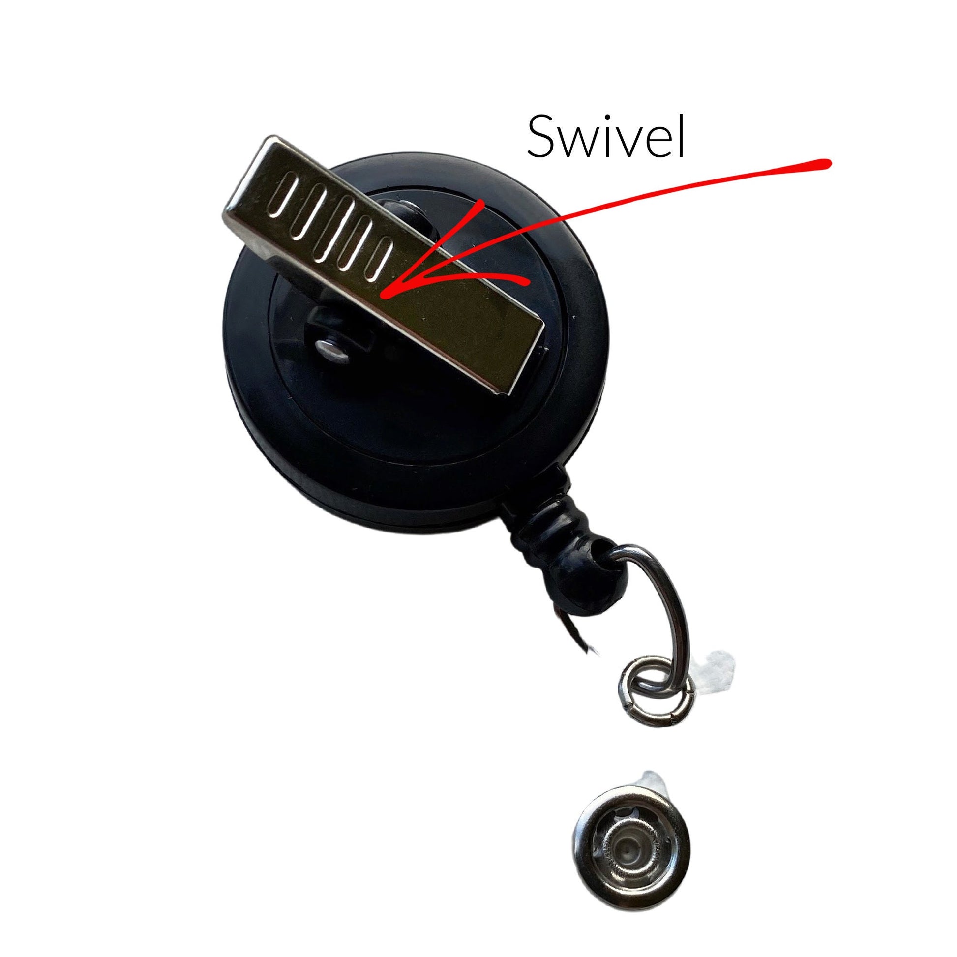 Custom Two Cats Badge Reel: Personalized Pet Portrait Gift