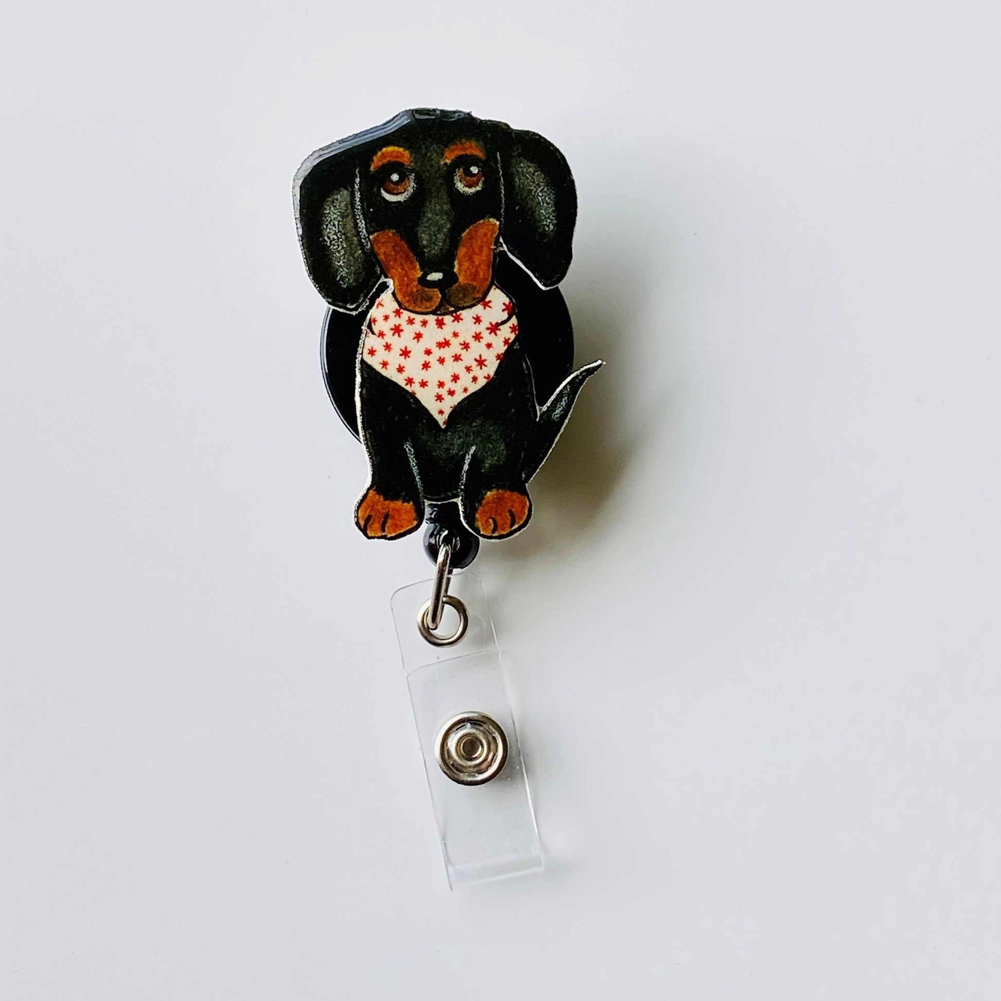 Dachshund Badge Reel: Hand-Drawn Dog Lover Gift