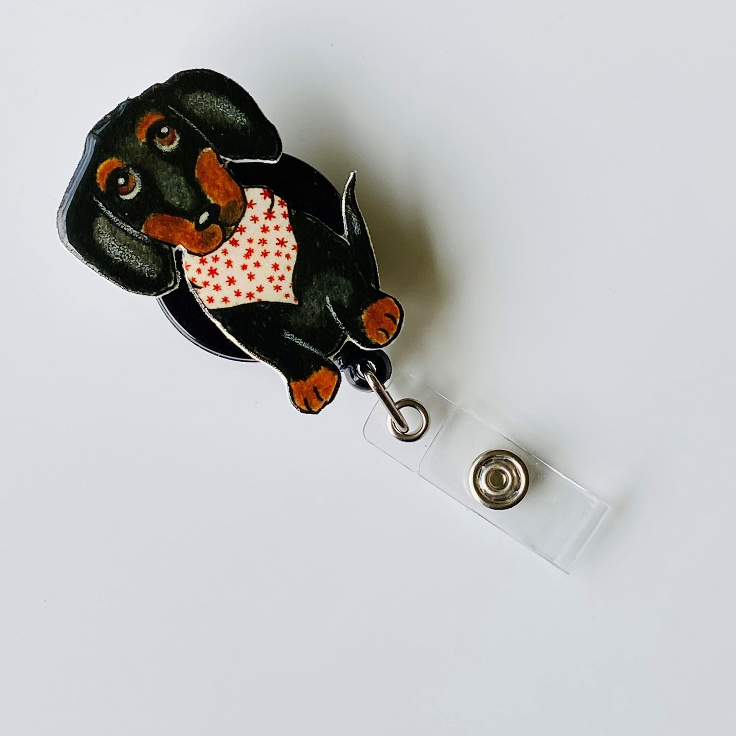 Dachshund Badge Reel: Hand-Drawn Dog Lover Gift