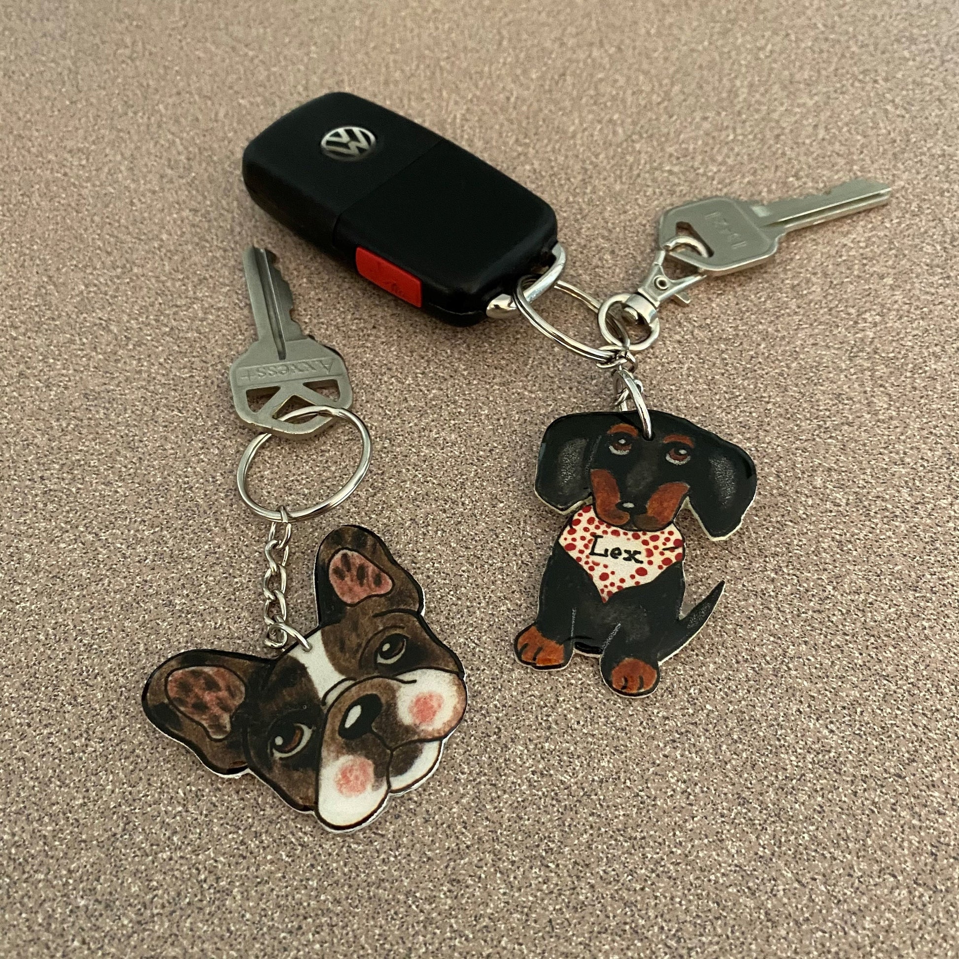 Dachshund Keychain: Handmade Pet Lover Gift