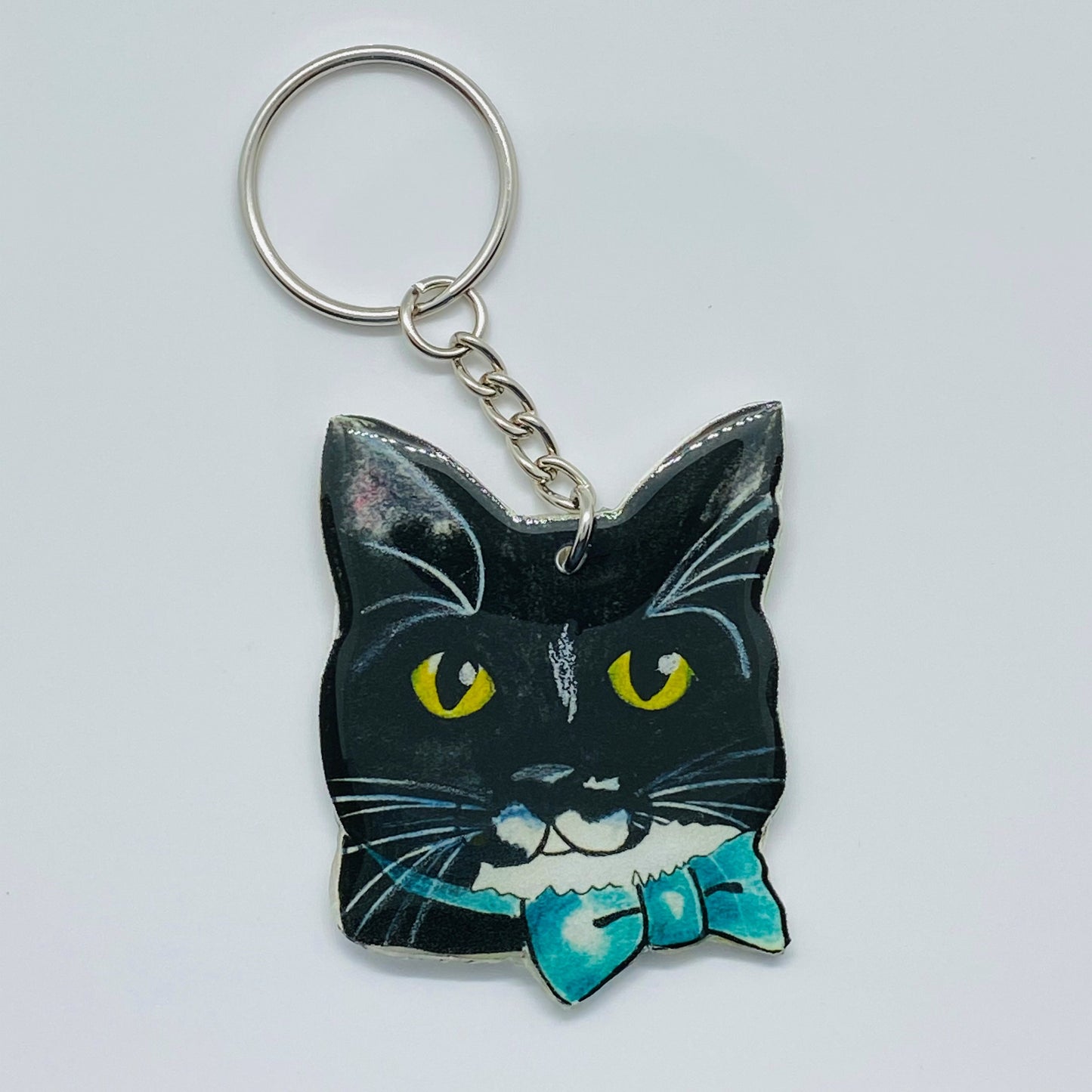 Custom Pet Portrait Keychain: Personalized Dog Cat Lover Gift
