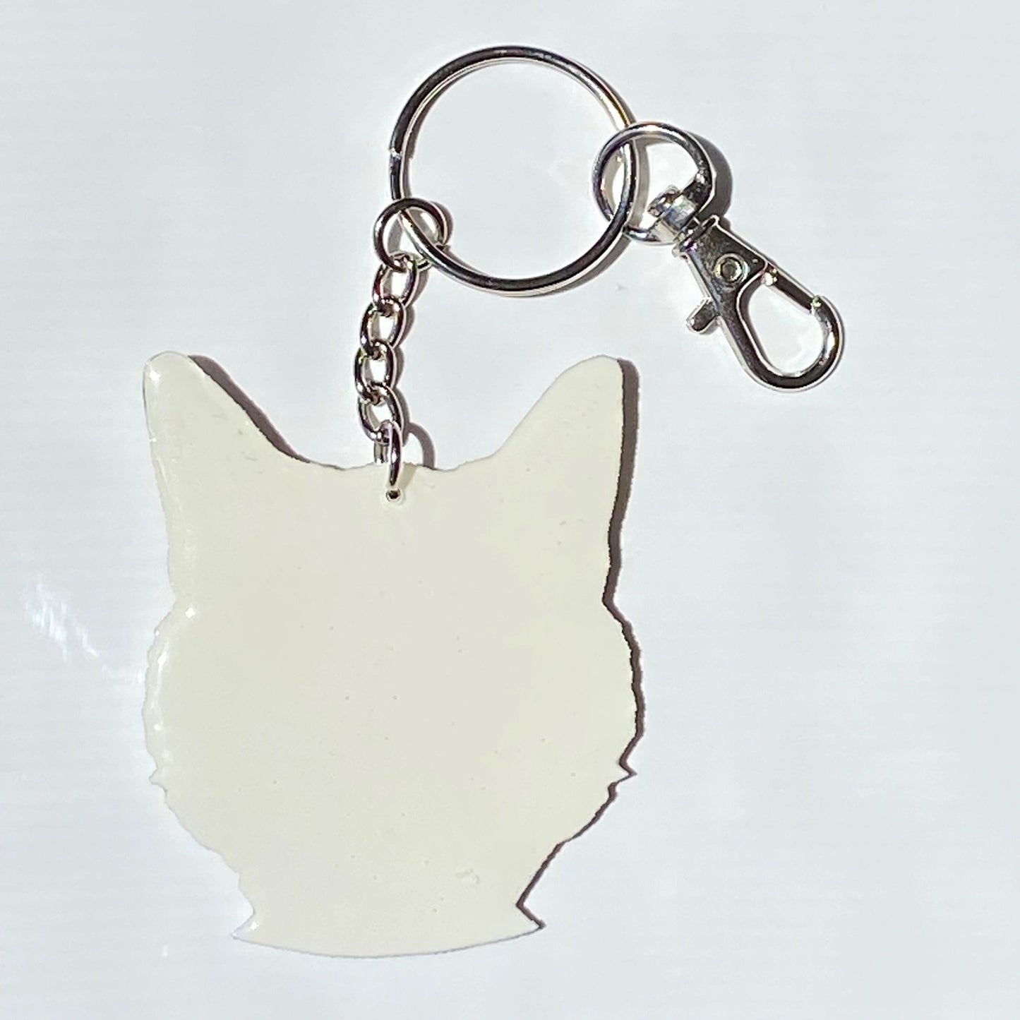 Grey Cat Keychain: Pet Lover Gift with Charm