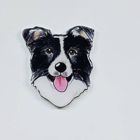 Border Collie Pin: Handmade Dog Lover Gift