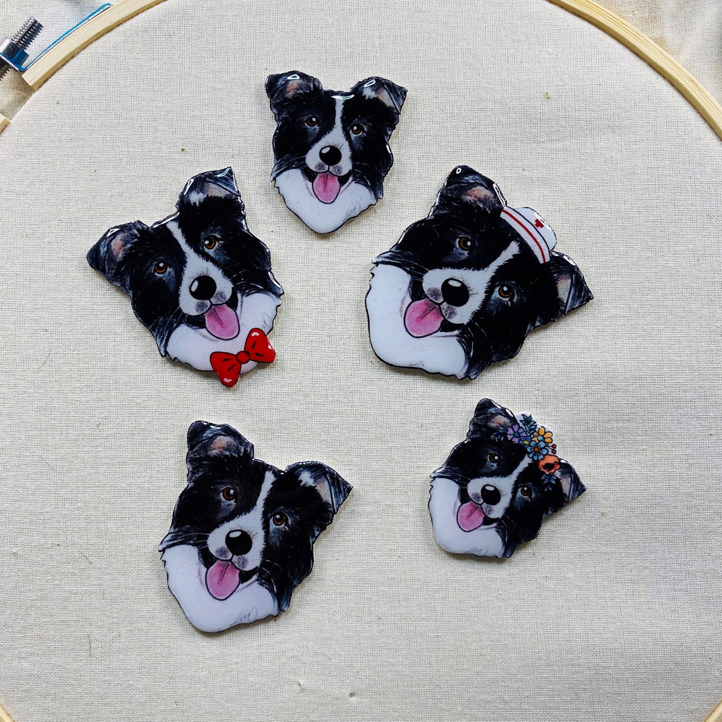 Border Collie Pin: Handmade Dog Lover Gift