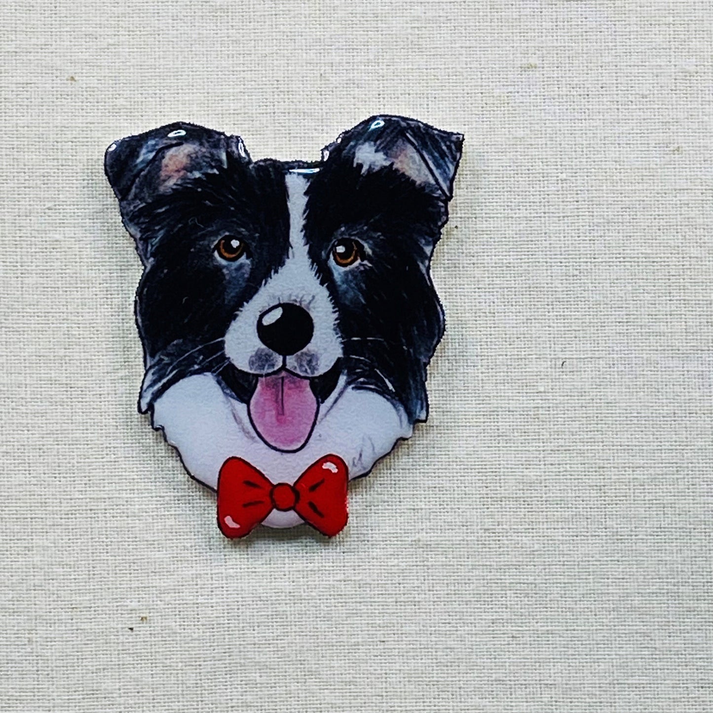 Border Collie Pin: Handmade Dog Lover Gift