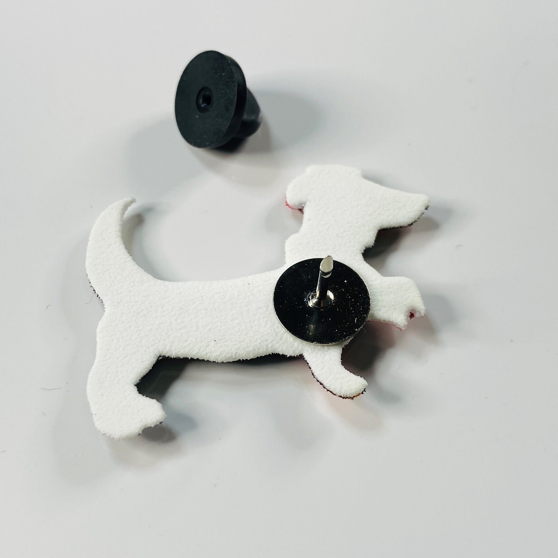 Dachshund Pin: Handmade Resin Coated Dog Brooch