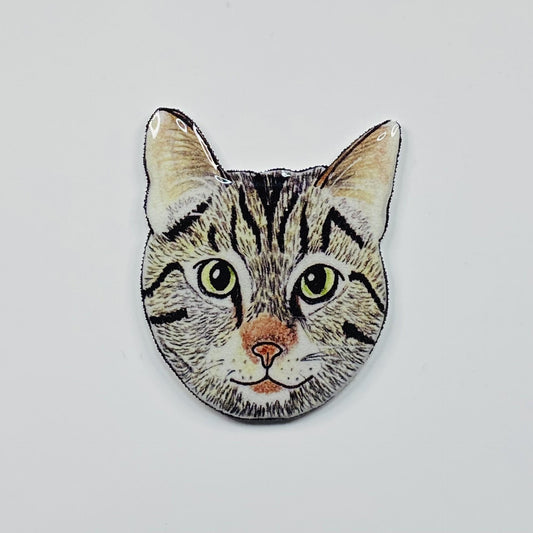Custom Cat Pin: Personalized Pet Portrait Gift