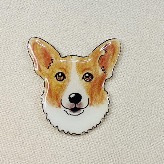Custom Dog Pin: Corgi Gift for Dog Lovers