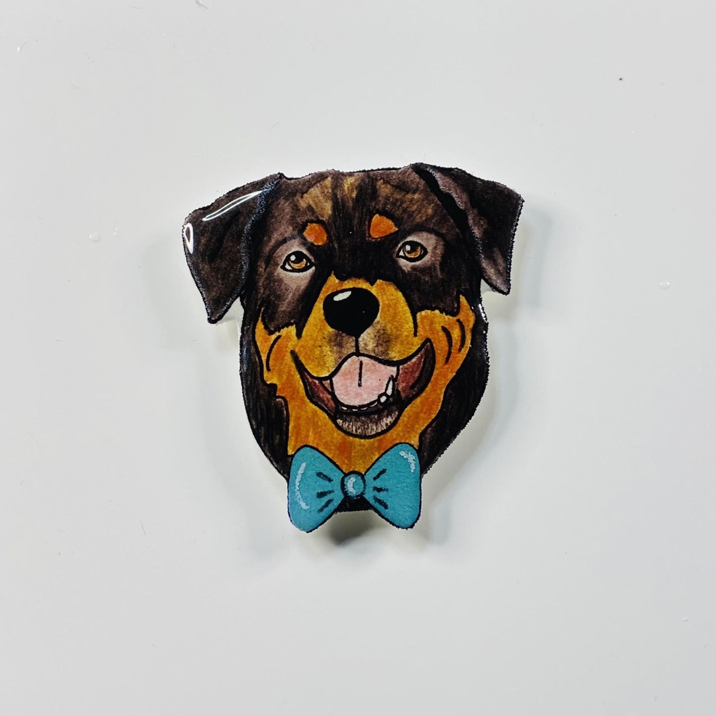 Custom Pet Portrait Pin:  Hand made  Dog or Cat Memorial Brooch