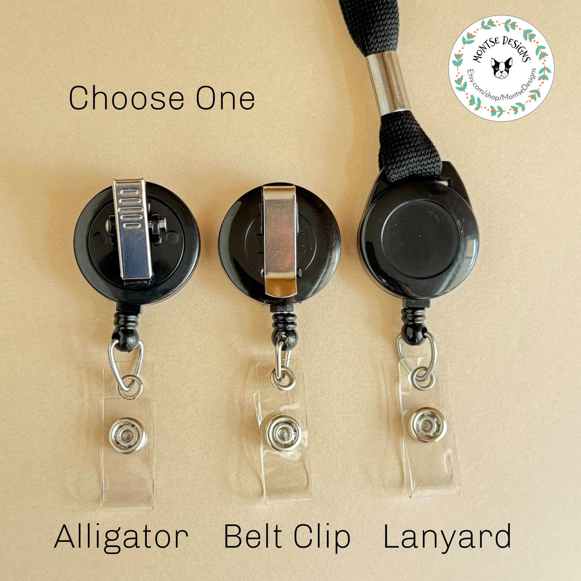 Custom Cat Portrait Badge Reel: Personalized Pet ID
