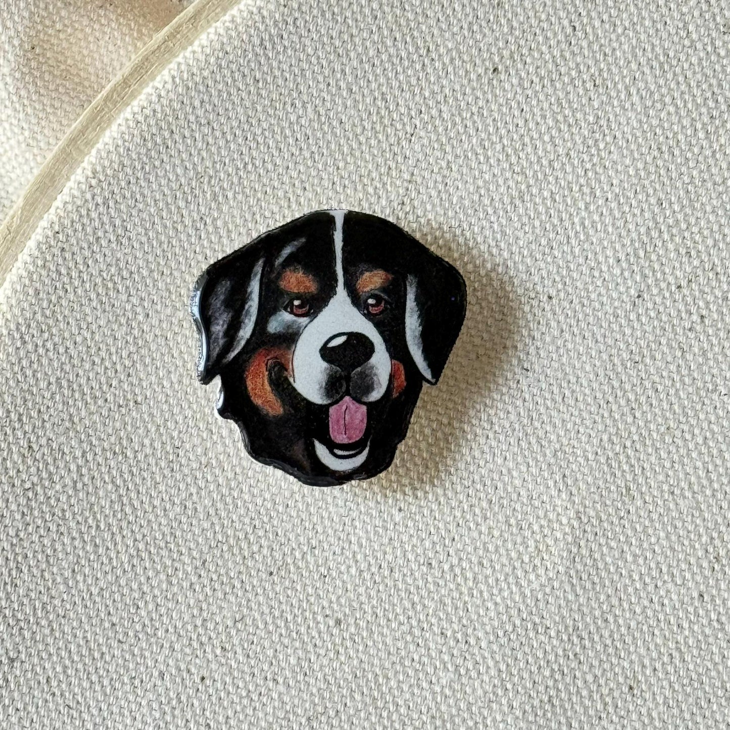 Bernese Mountain Needle Minder: Dog Lover Sewing Tool & Craft Clip
