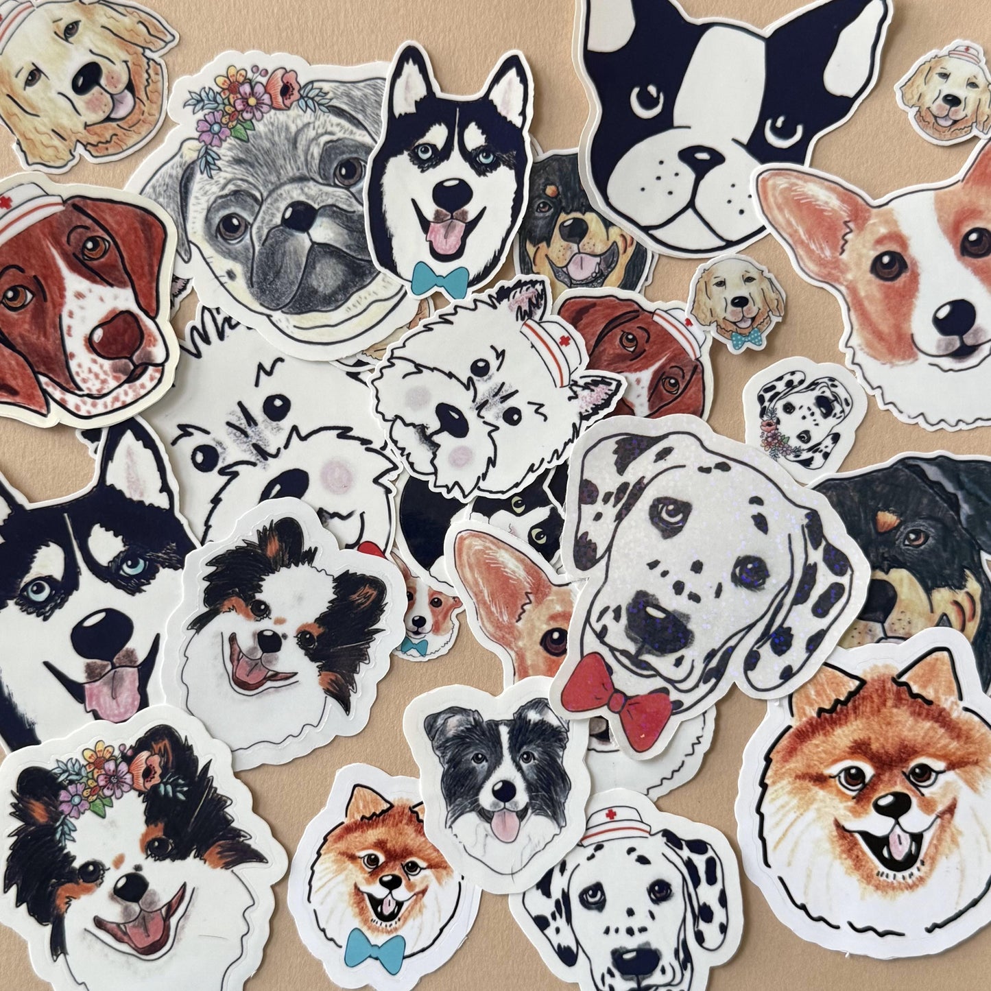 Pet Breed Sticker: Waterproof Vinyl Decal for Laptop, Water Bottle