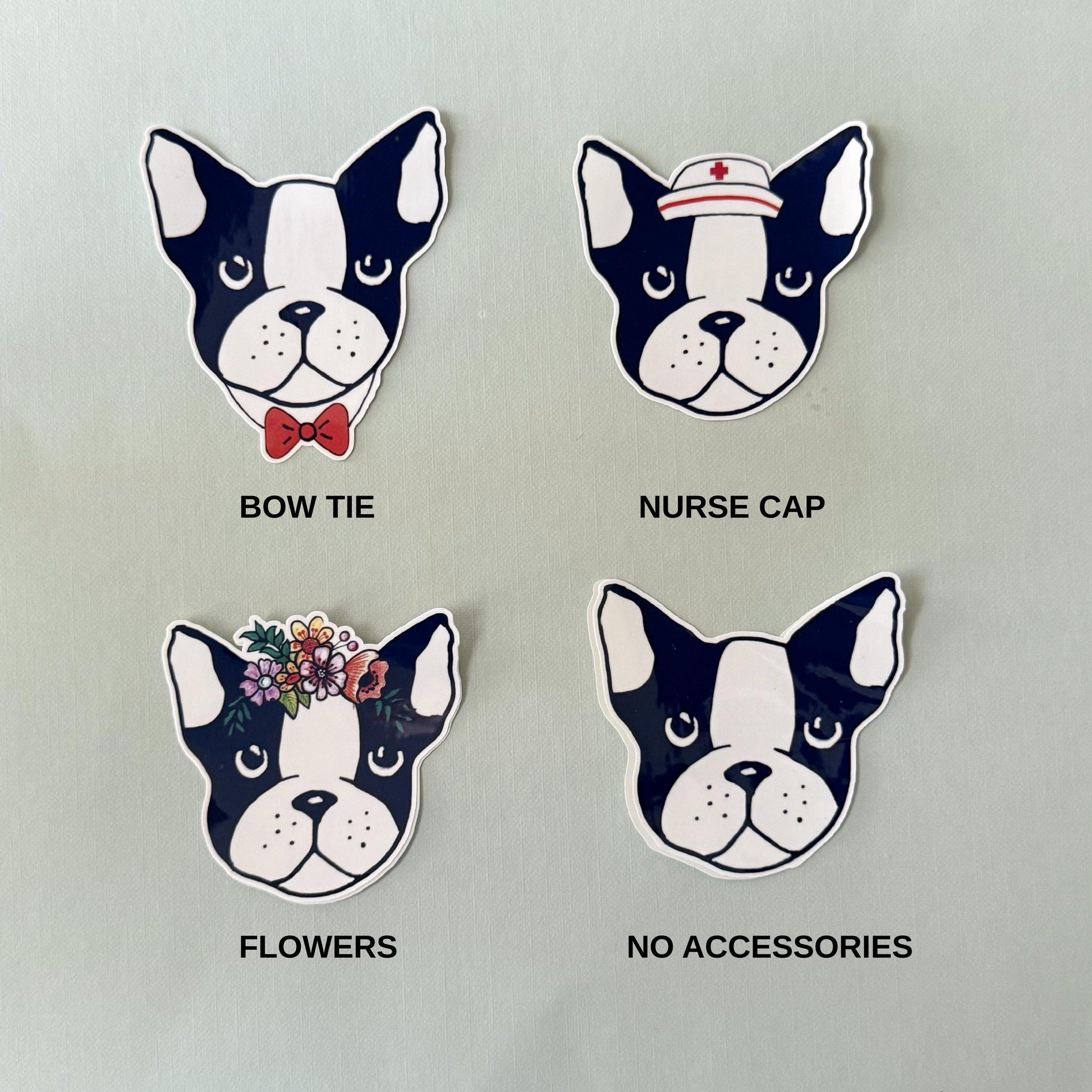 Boston Terrier Sticker: Hand-Drawn Vinyl Decal - Dog Lover Gift