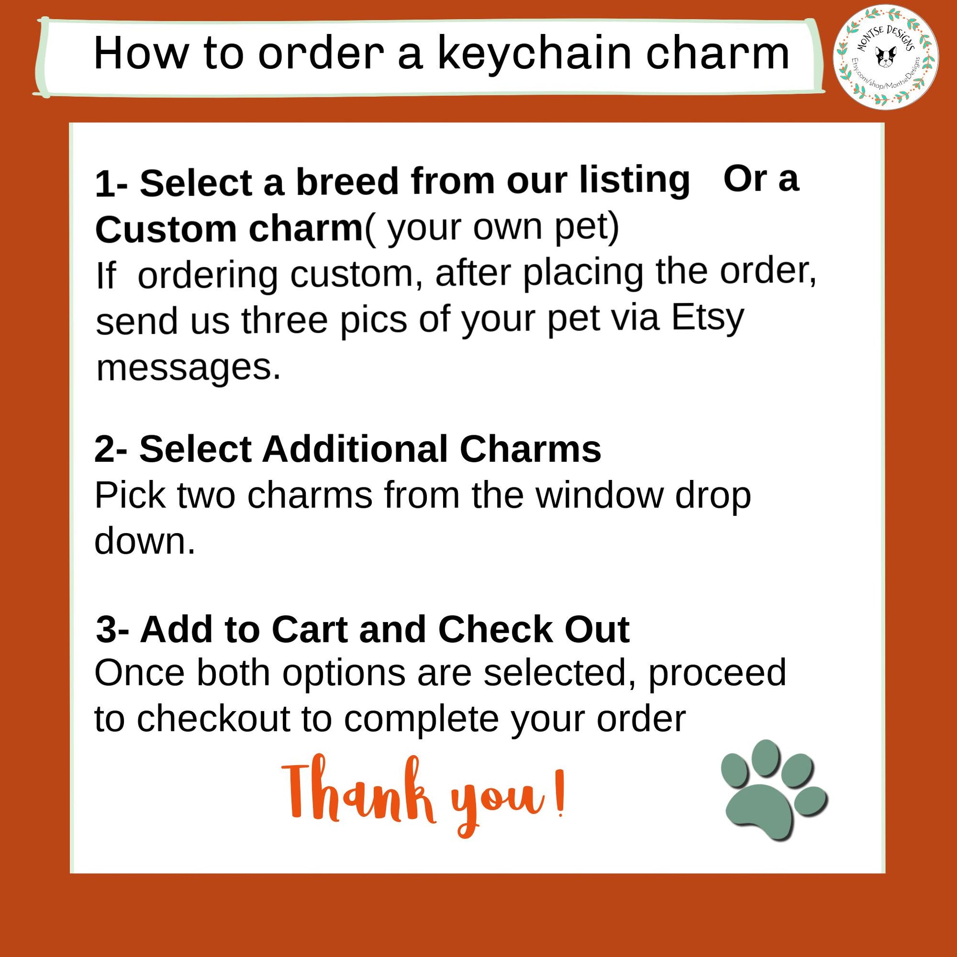 Custom Pet Portrait Short Keychain: Dog Illustration, Initial Charm, Pet Memorial Gift