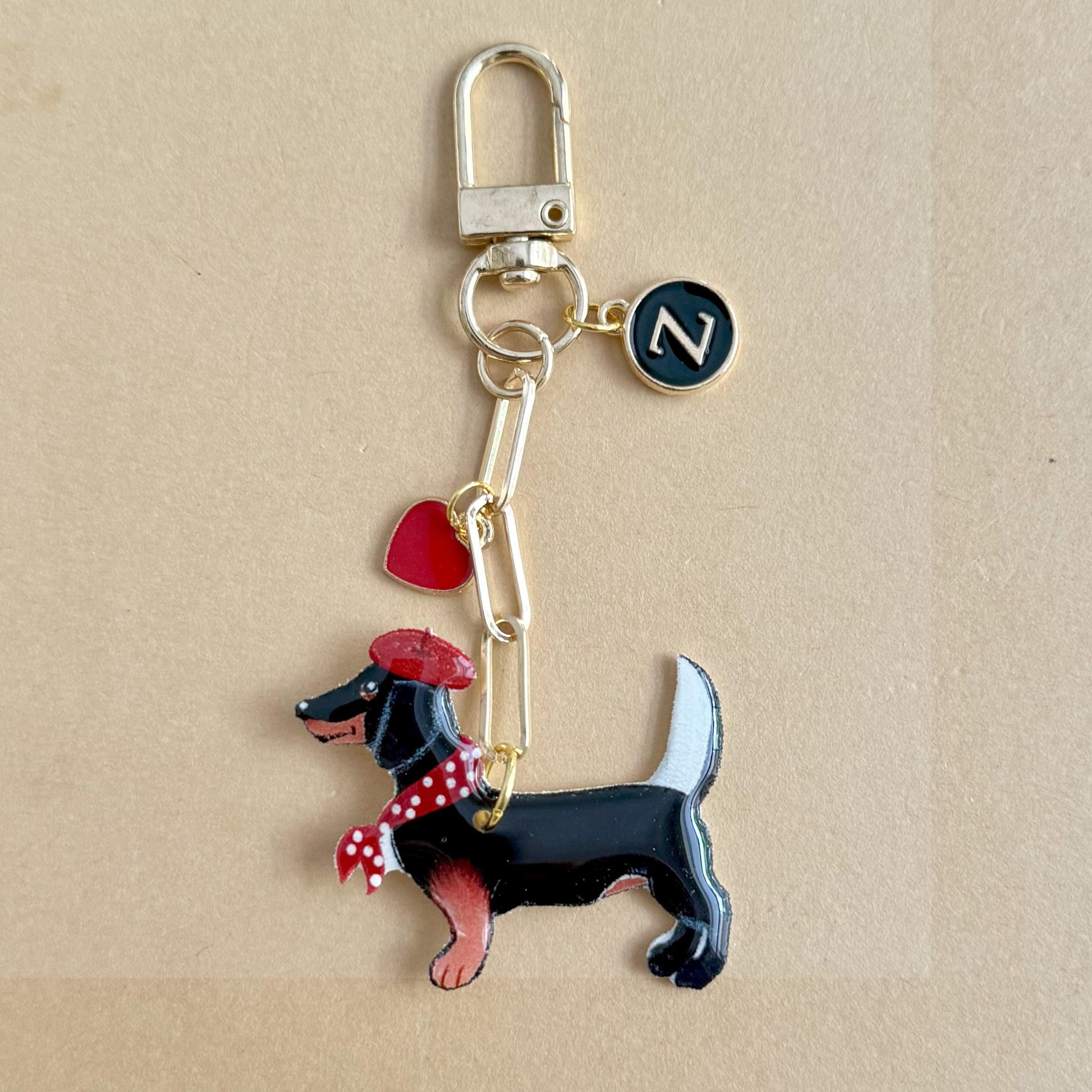 Custom Dog Illustration Keychain: Personalized Pet Memorial Charm