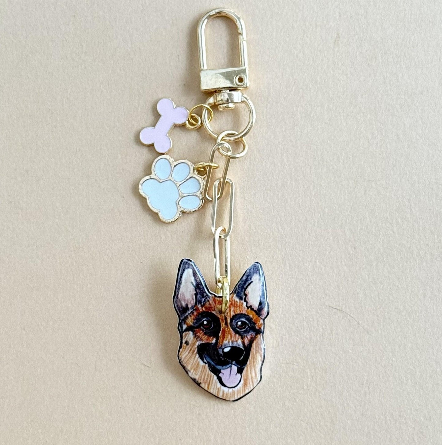 Custom Pet Portrait Charm: Dog/Cat Memorial Keepsake - Personalized Jewelry