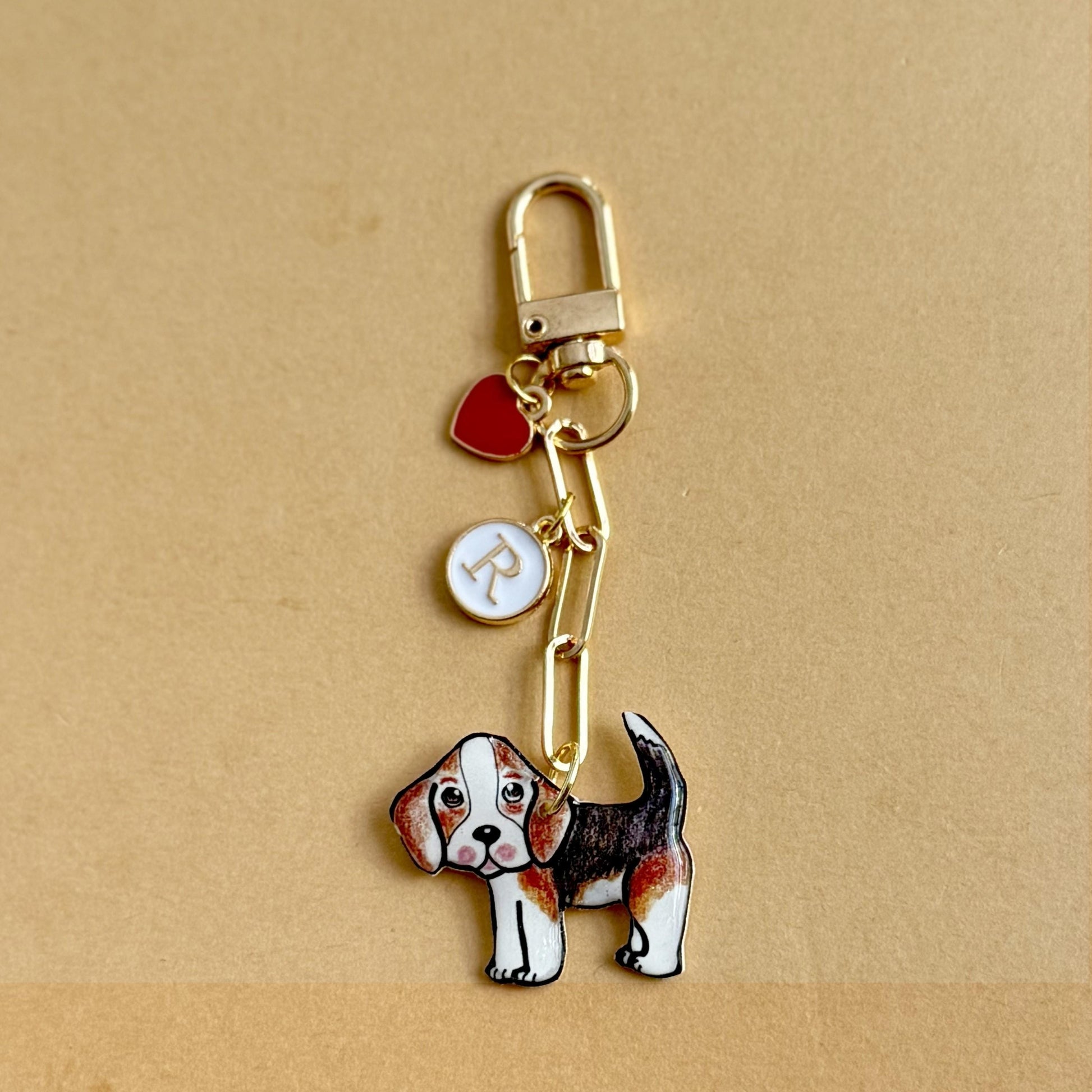 Custom Dog Illustration Keychain: Personalized Pet Memorial Charm