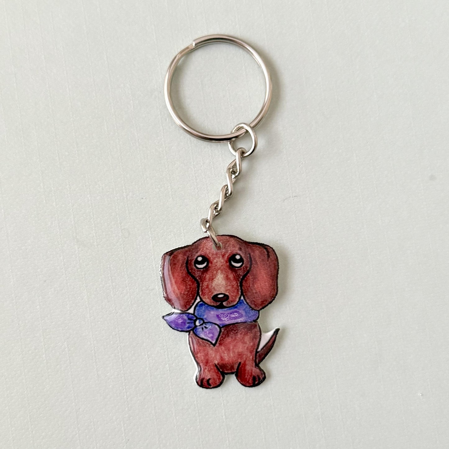 Dachshund Keychain: Handmade Pet Lover Gift