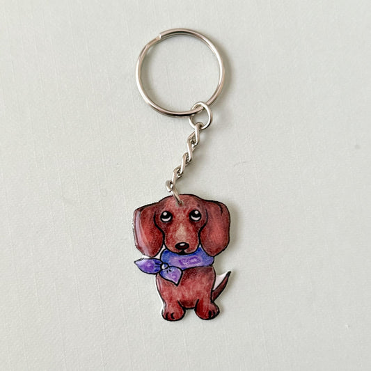 Dachshund Keychain: Handmade Pet Lover Gift