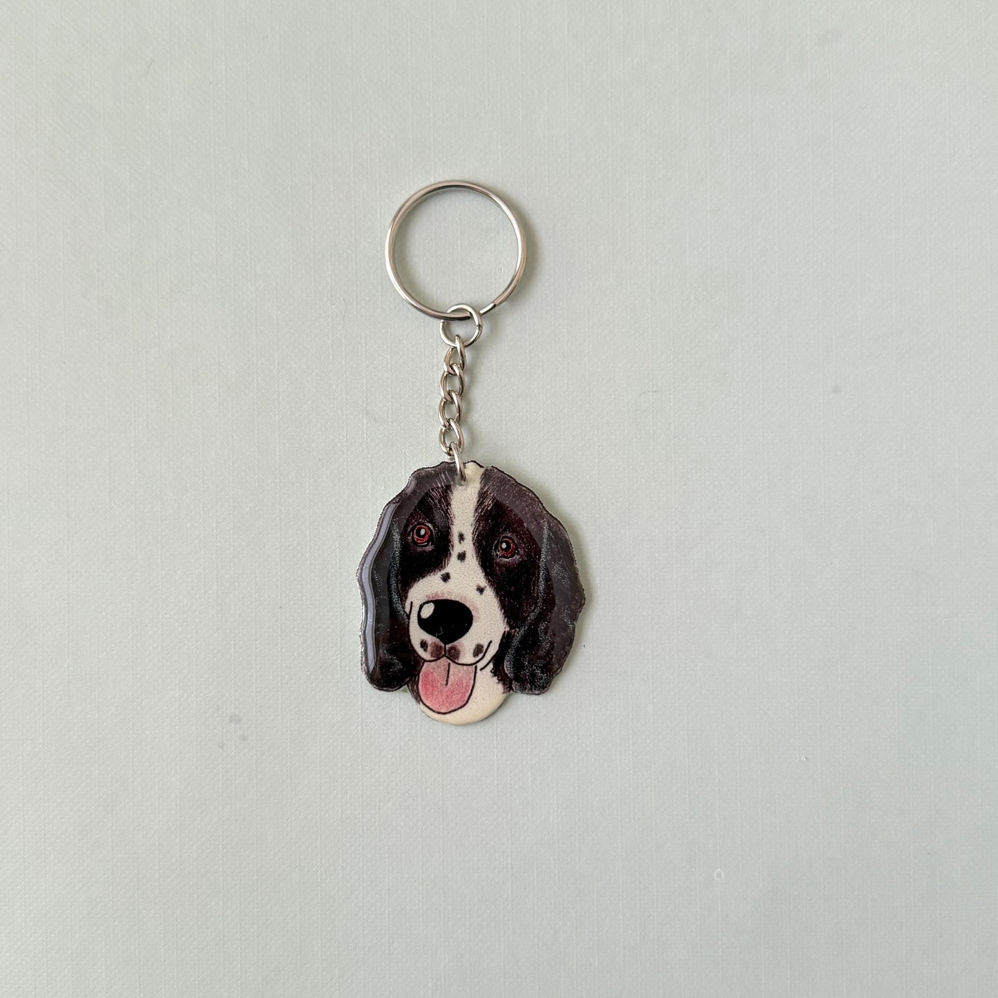 Grey Cat Keychain: Pet Lover Gift with Charm