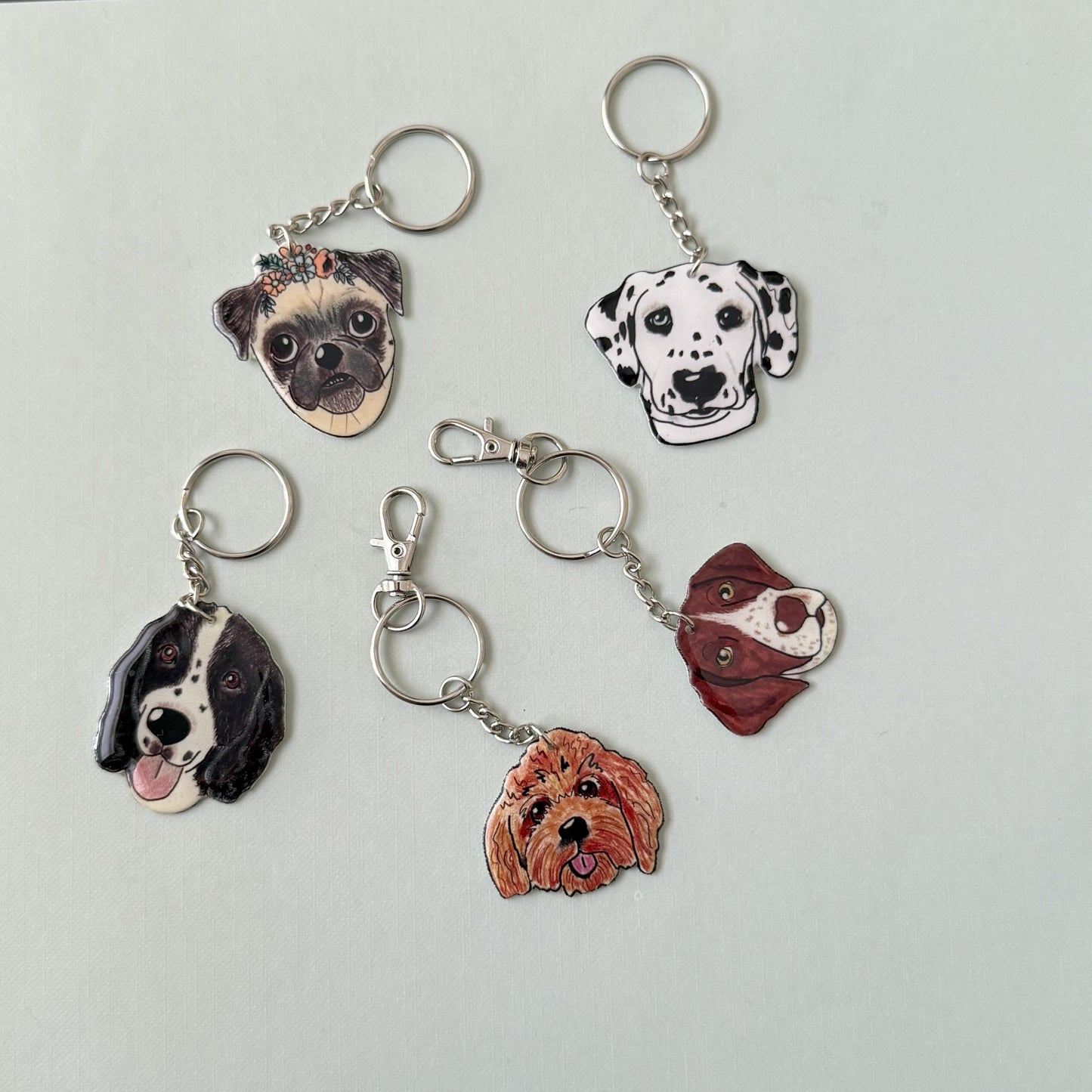 Grey Cat Keychain: Pet Lover Gift with Charm