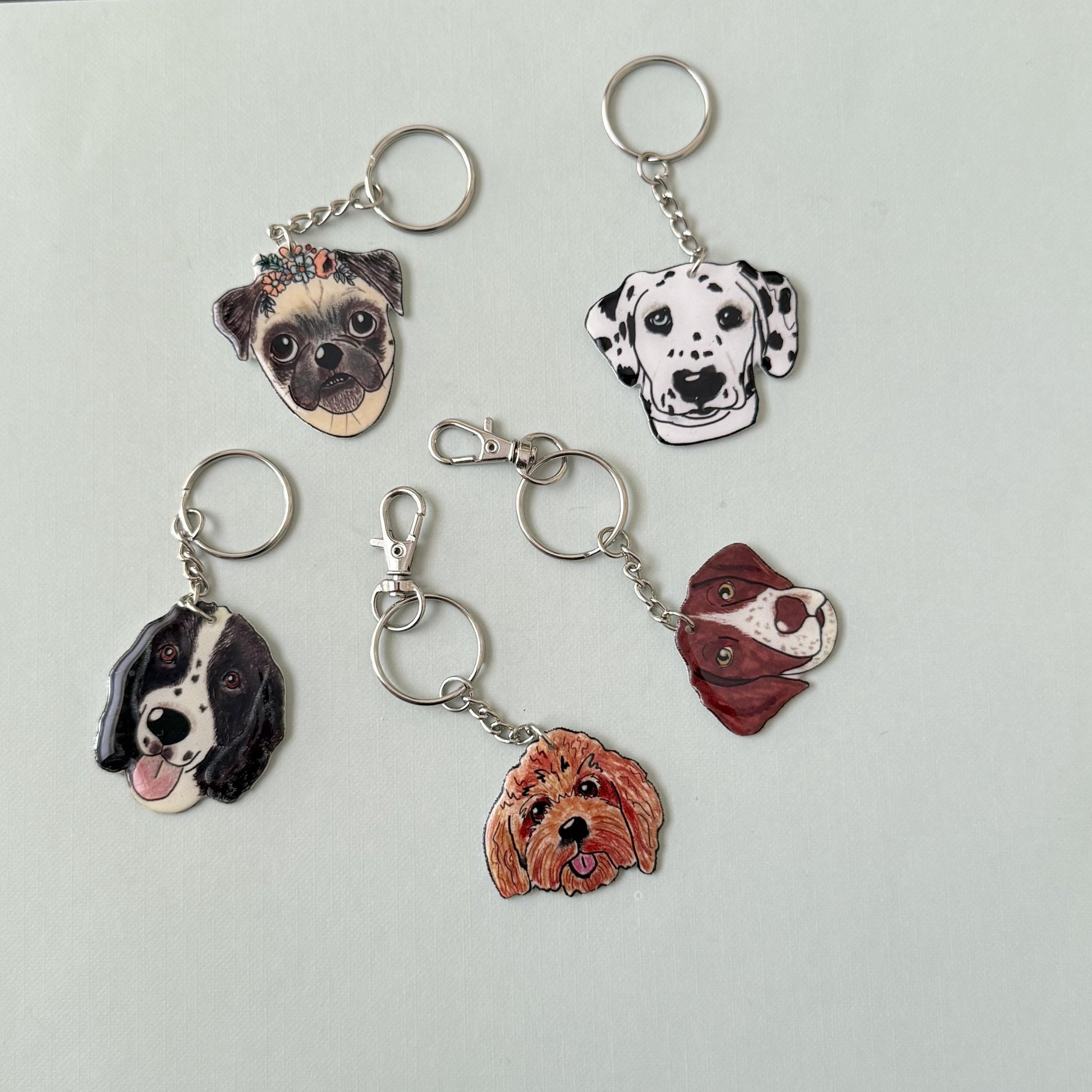 Grey Cat Keychain: Pet Lover Gift with Charm