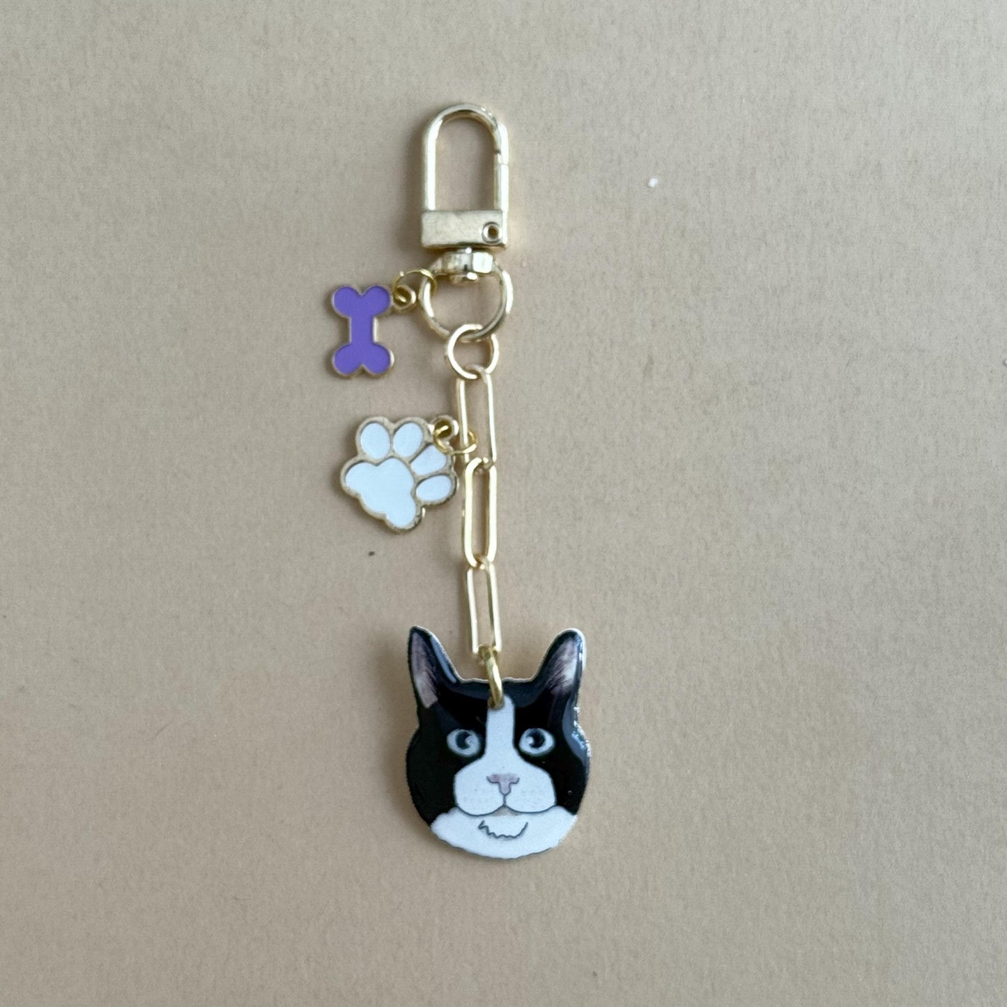 Custom Pet Portrait Charm: Dog/Cat Memorial Keepsake - Personalized Jewelry