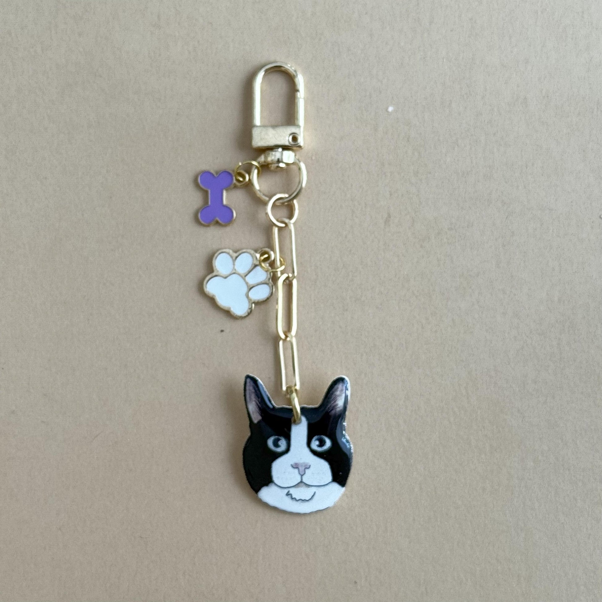 Custom Pet Portrait Charm: Dog/Cat Memorial Keepsake - Personalized Jewelry