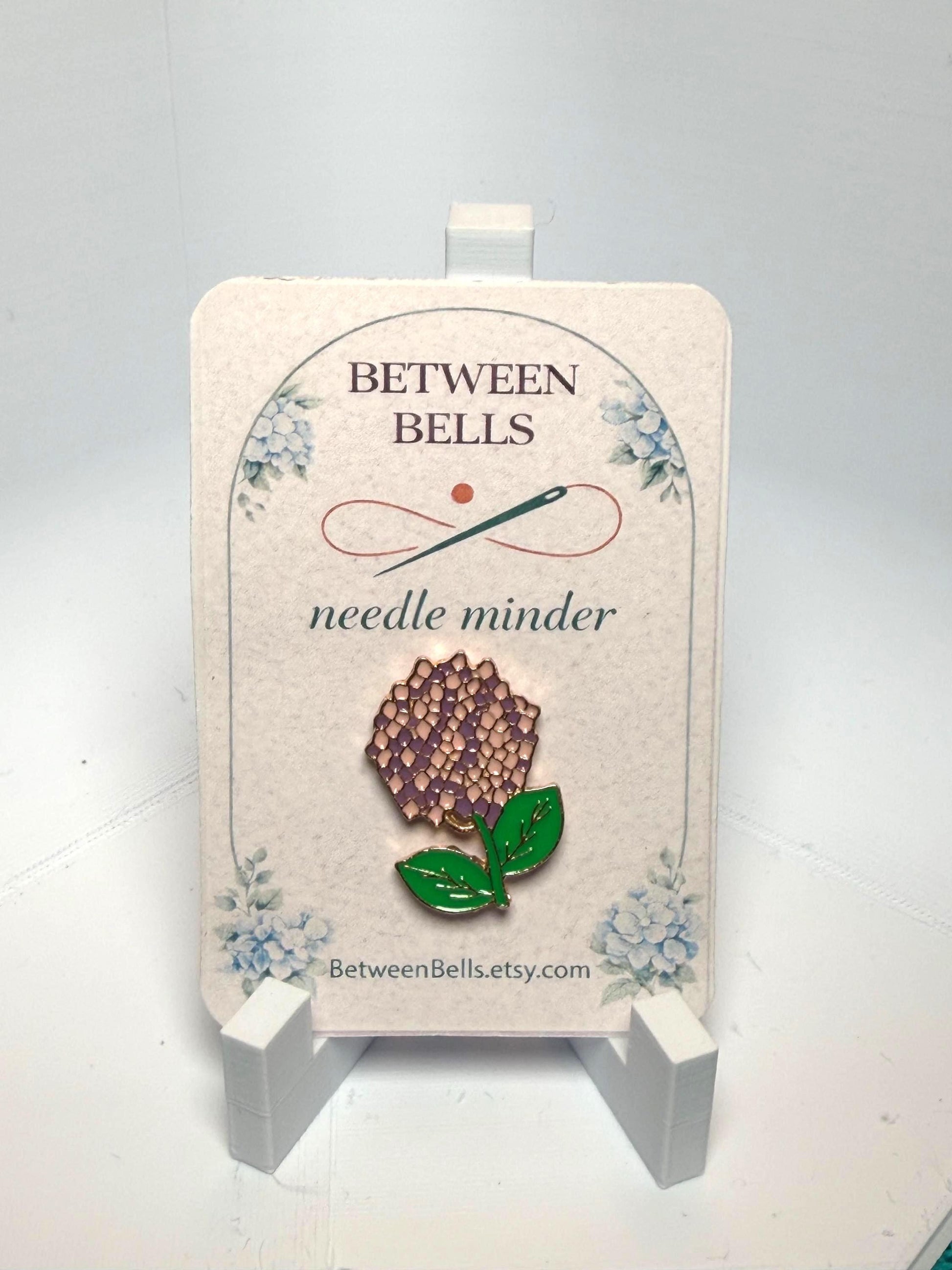 Hydrangea Needle Minder for Needlepoint, Cross Stitch, Embroidery and Sewing