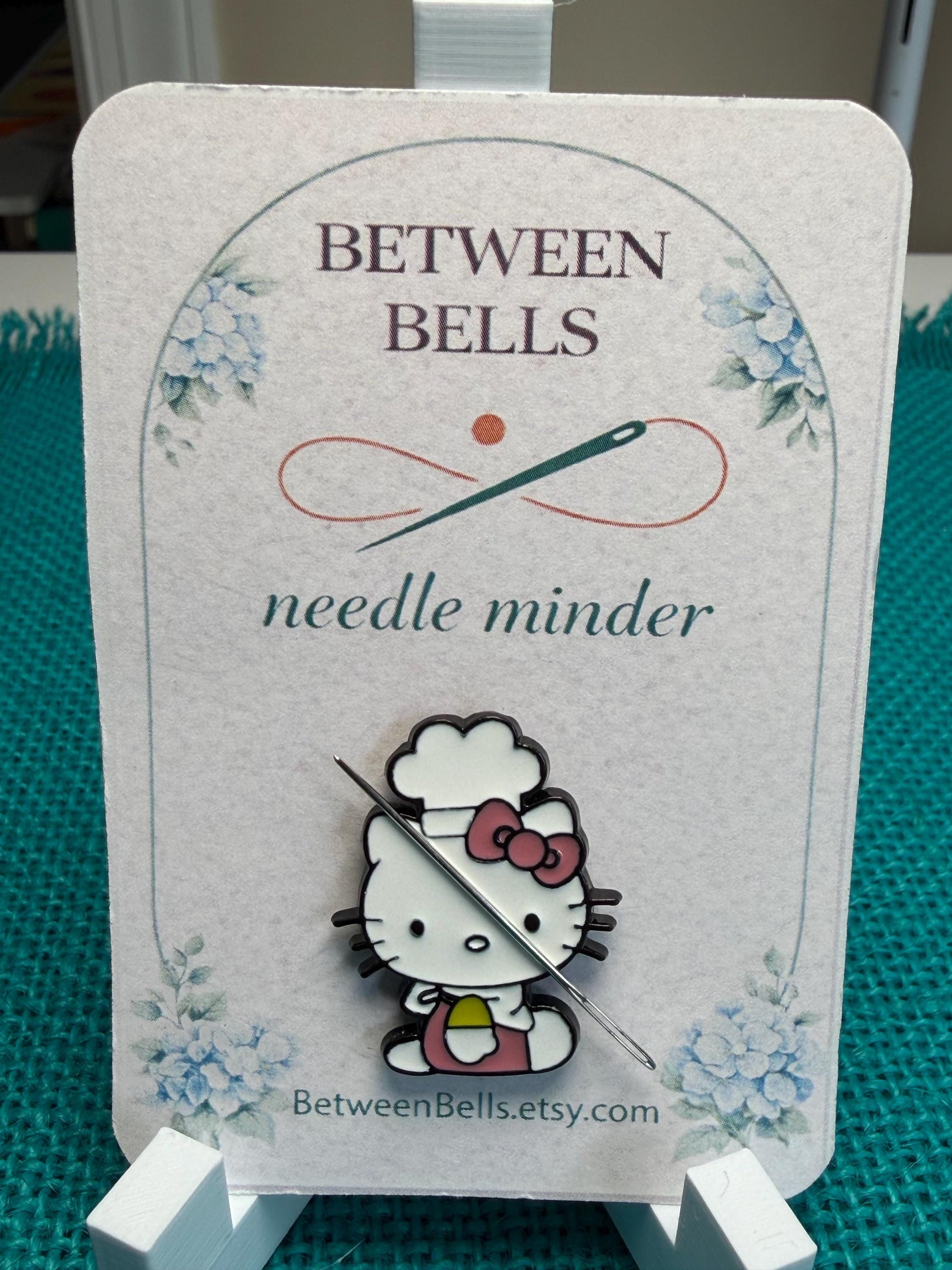 Baker Kitty Needle Minder for Needlepoint, Cross Stitch, Embroidery and Sewing