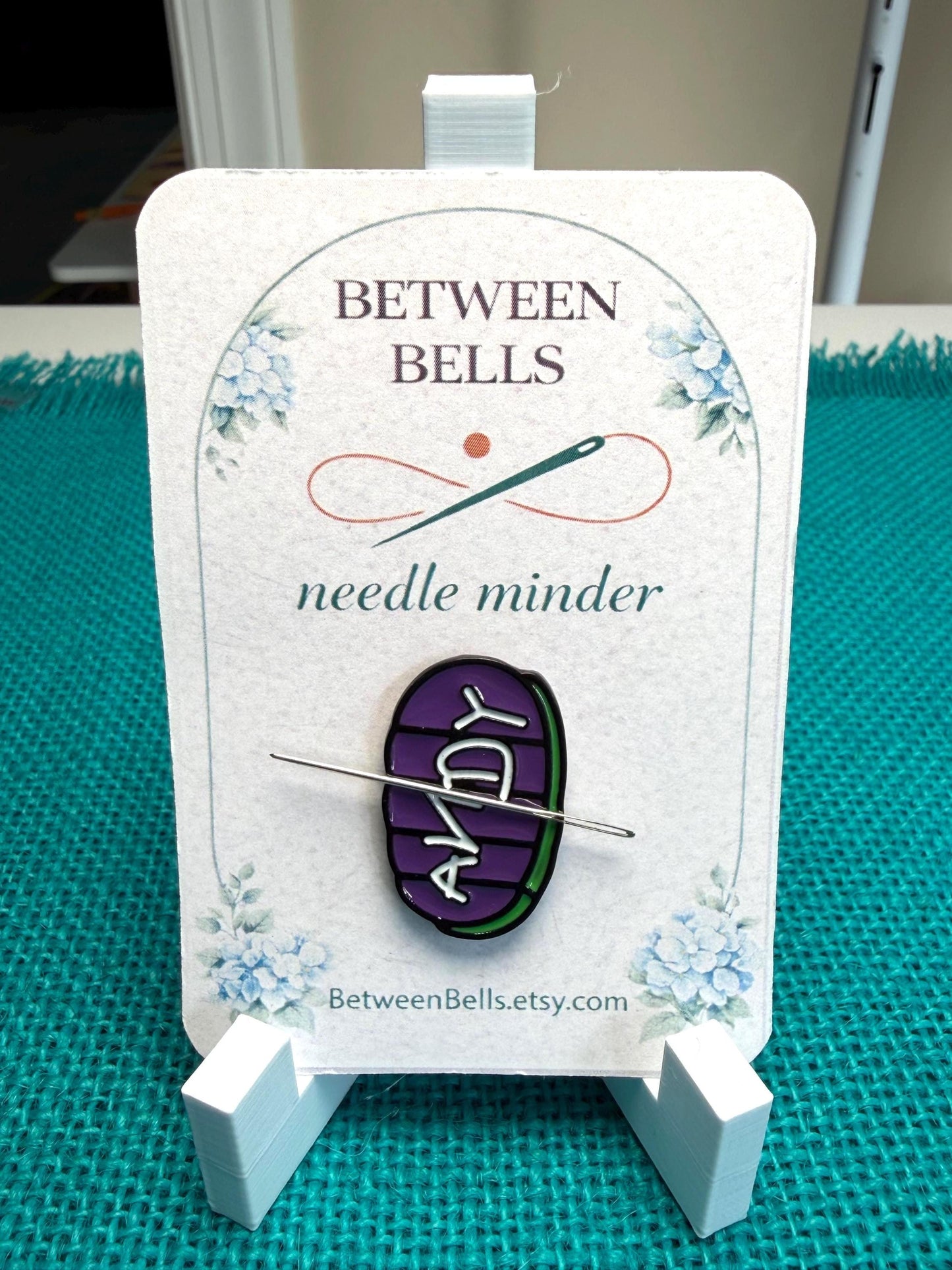 Space Ranger Boot Needle Minder for Needlepoint, Cross Stitch, Embroidery and Sewing