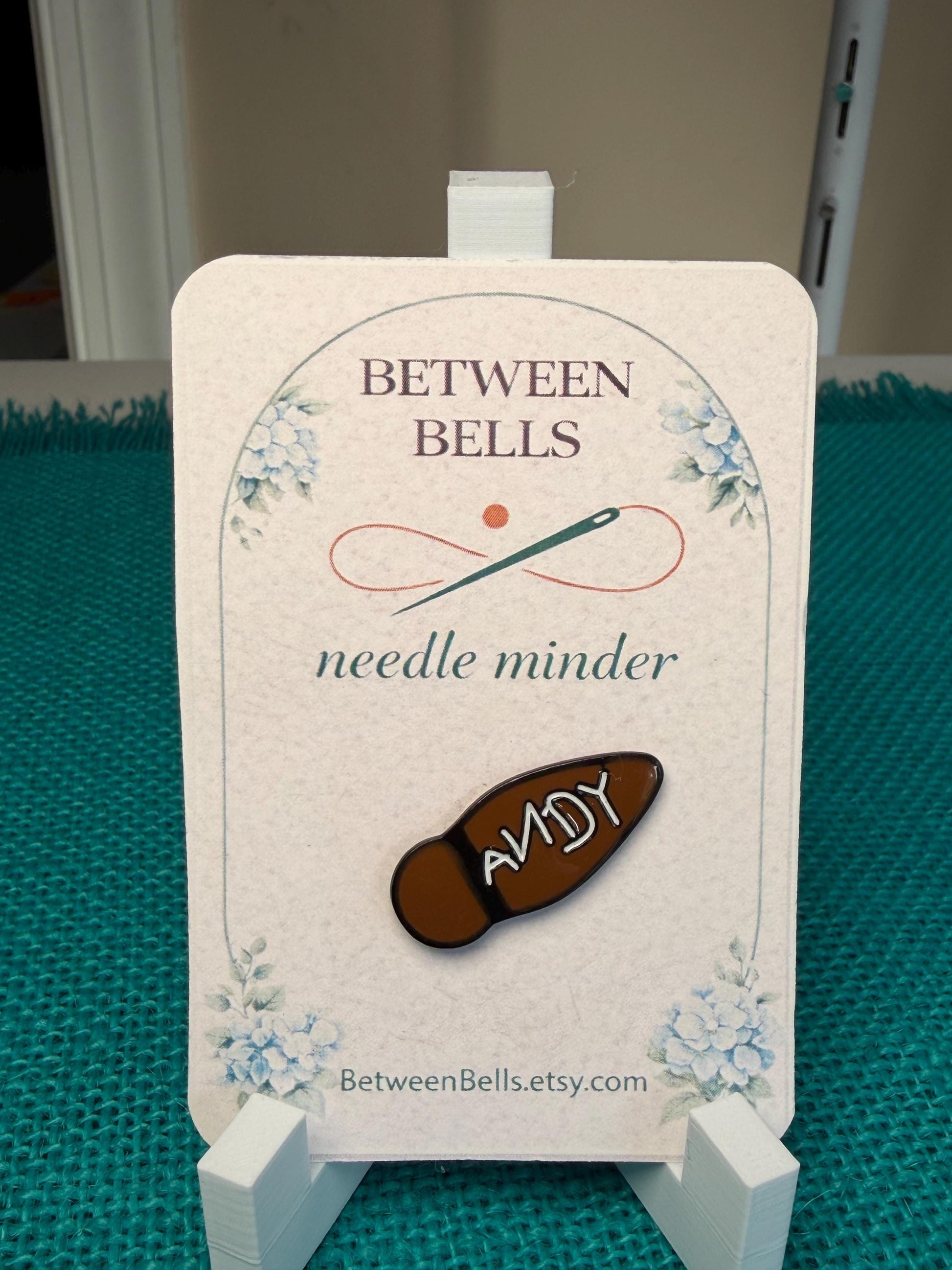 Andy Toy Boot Needle Minder for Needlepoint, Cross Stitch, Sewing and Embroidery