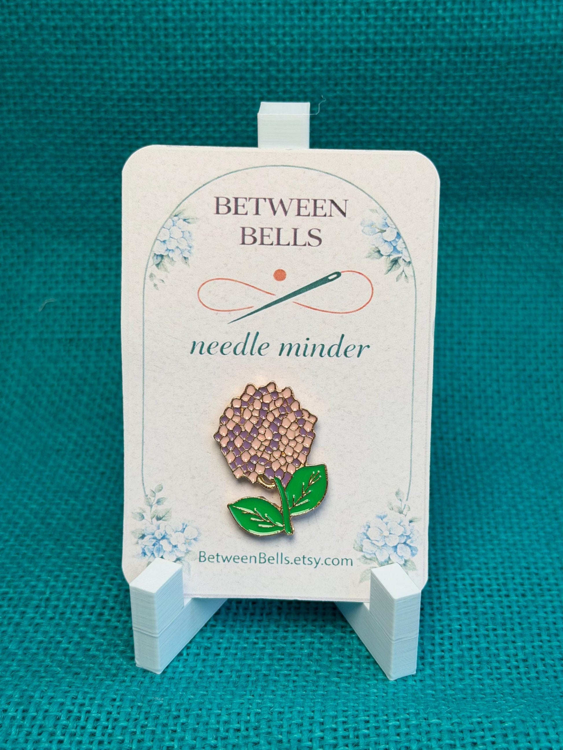 Hydrangea Needle Minder for Needlepoint, Cross Stitch, Embroidery and Sewing