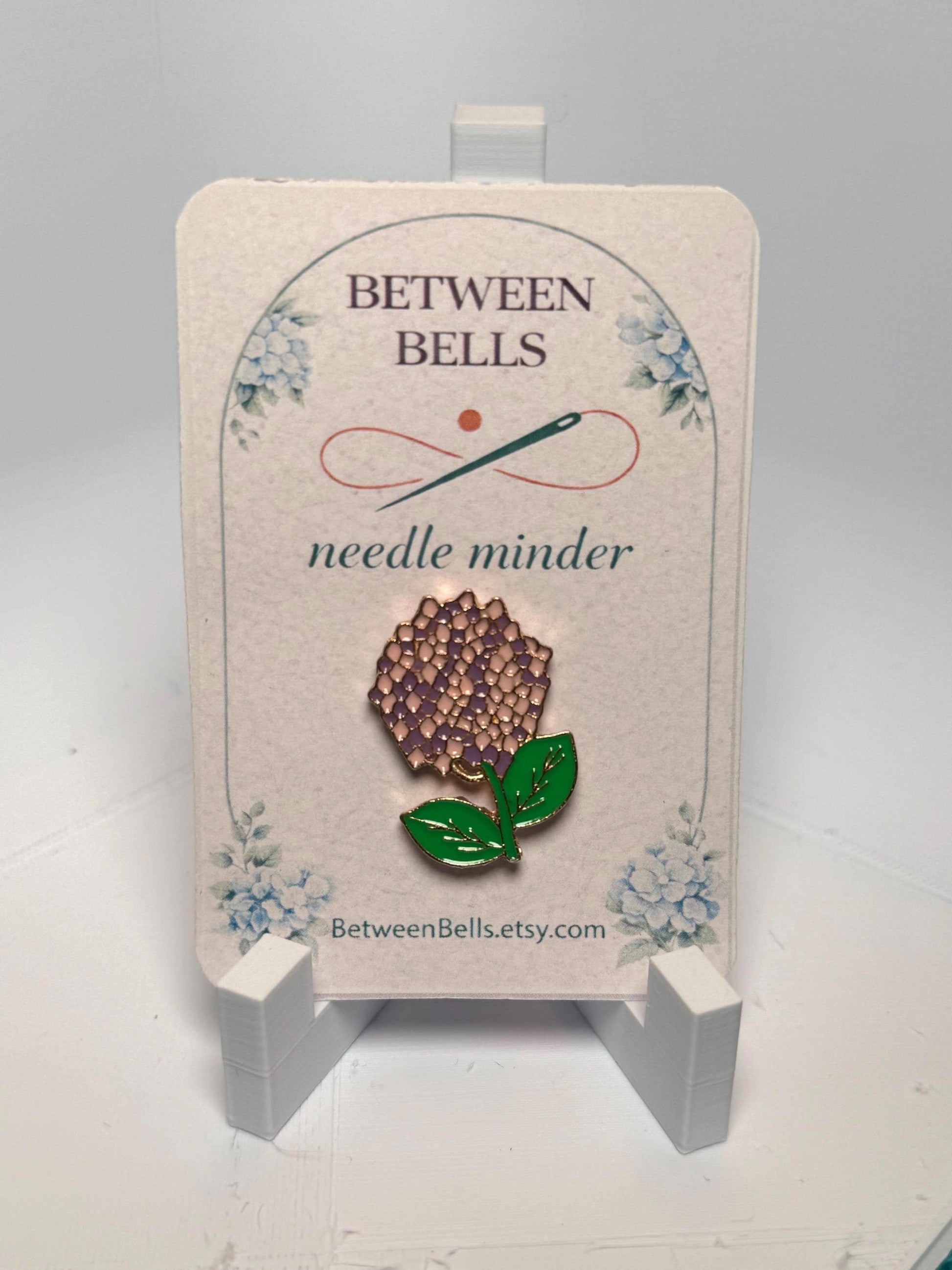 Hydrangea Needle Minder for Needlepoint, Cross Stitch, Embroidery and Sewing