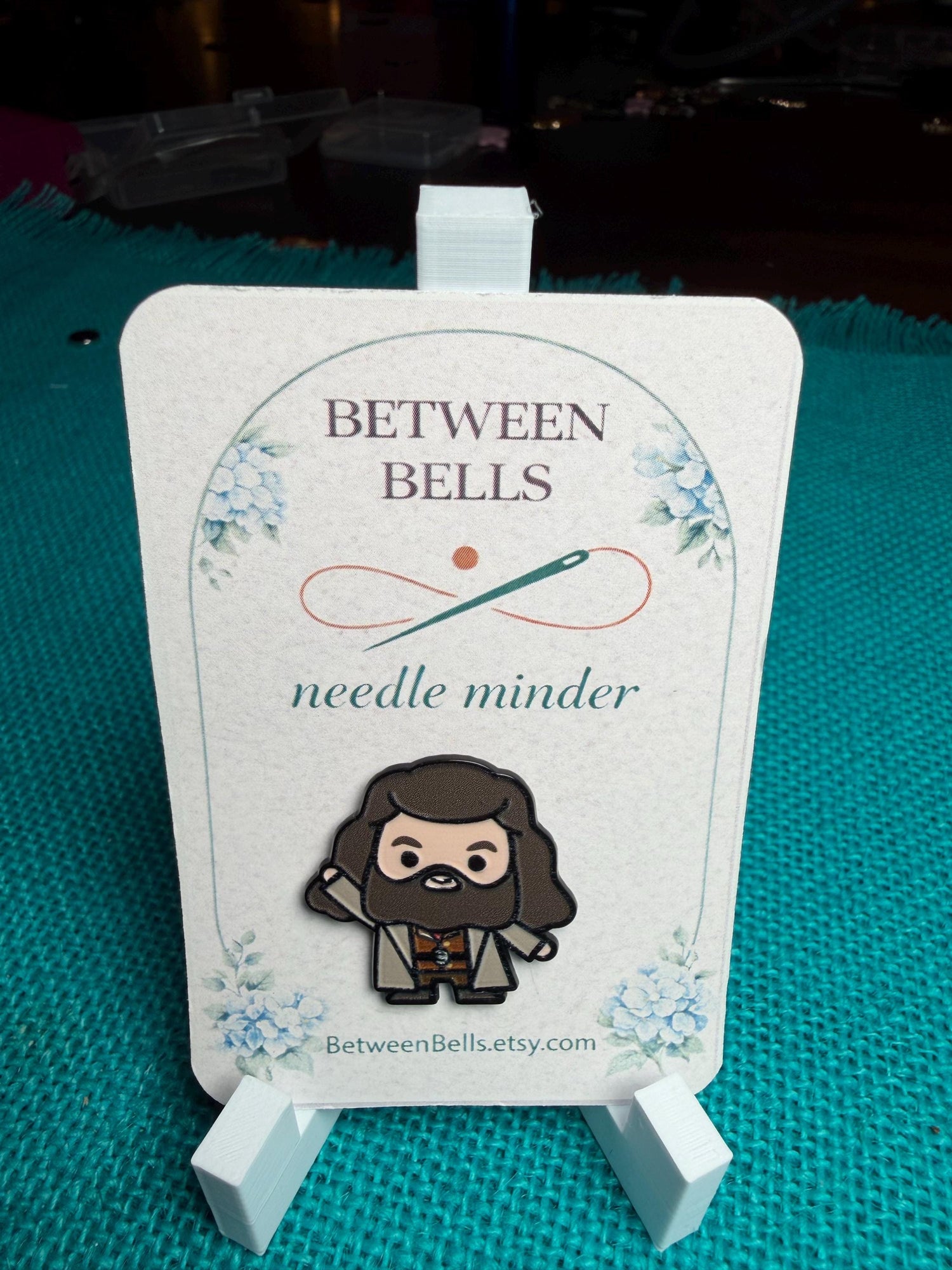 Bearded Wizard Needle Minder for Needlepoint, Cross Stitch, Embroidery and Sewing