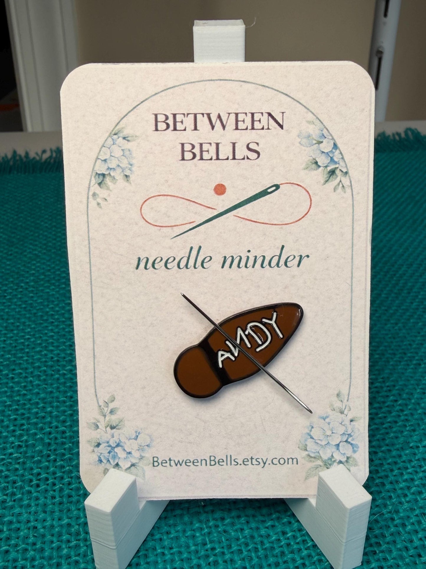 Andy Toy Boot Needle Minder for Needlepoint, Cross Stitch, Sewing and Embroidery