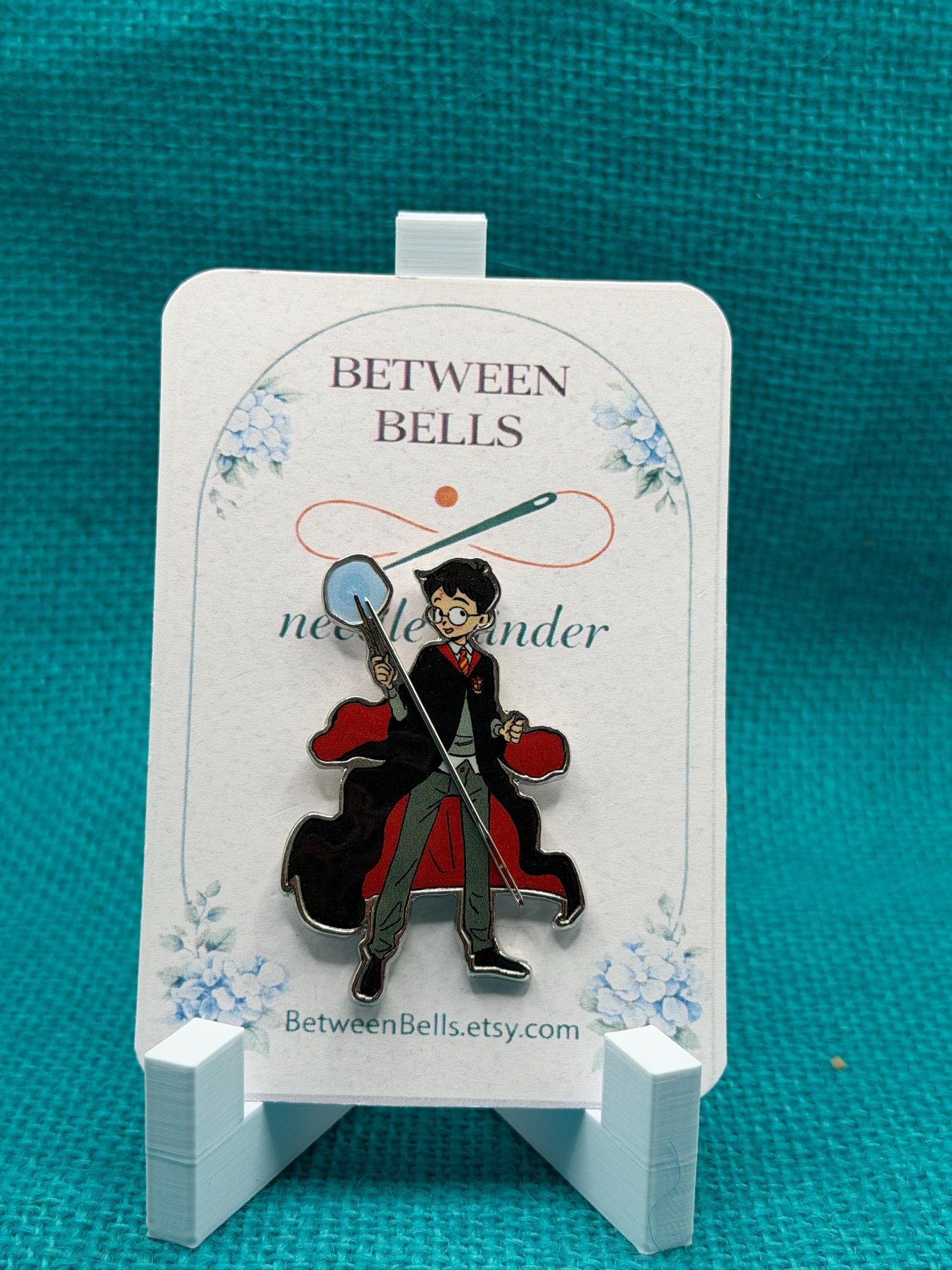 Wizard Boy Needle Minder for Needlepoint, Cross Stitch, Embroidery and Sewing