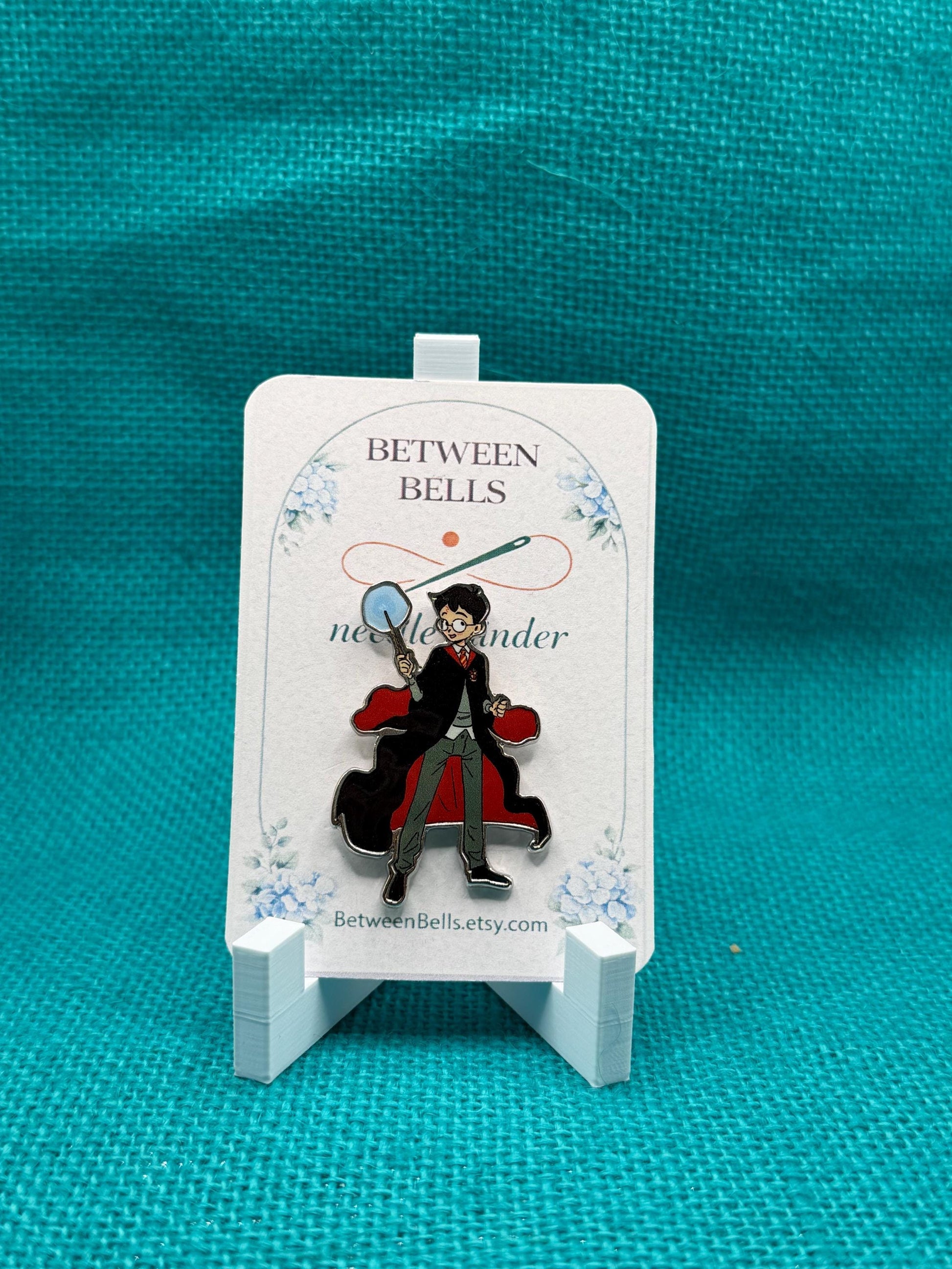 Wizard Boy Needle Minder for Needlepoint, Cross Stitch, Embroidery and Sewing