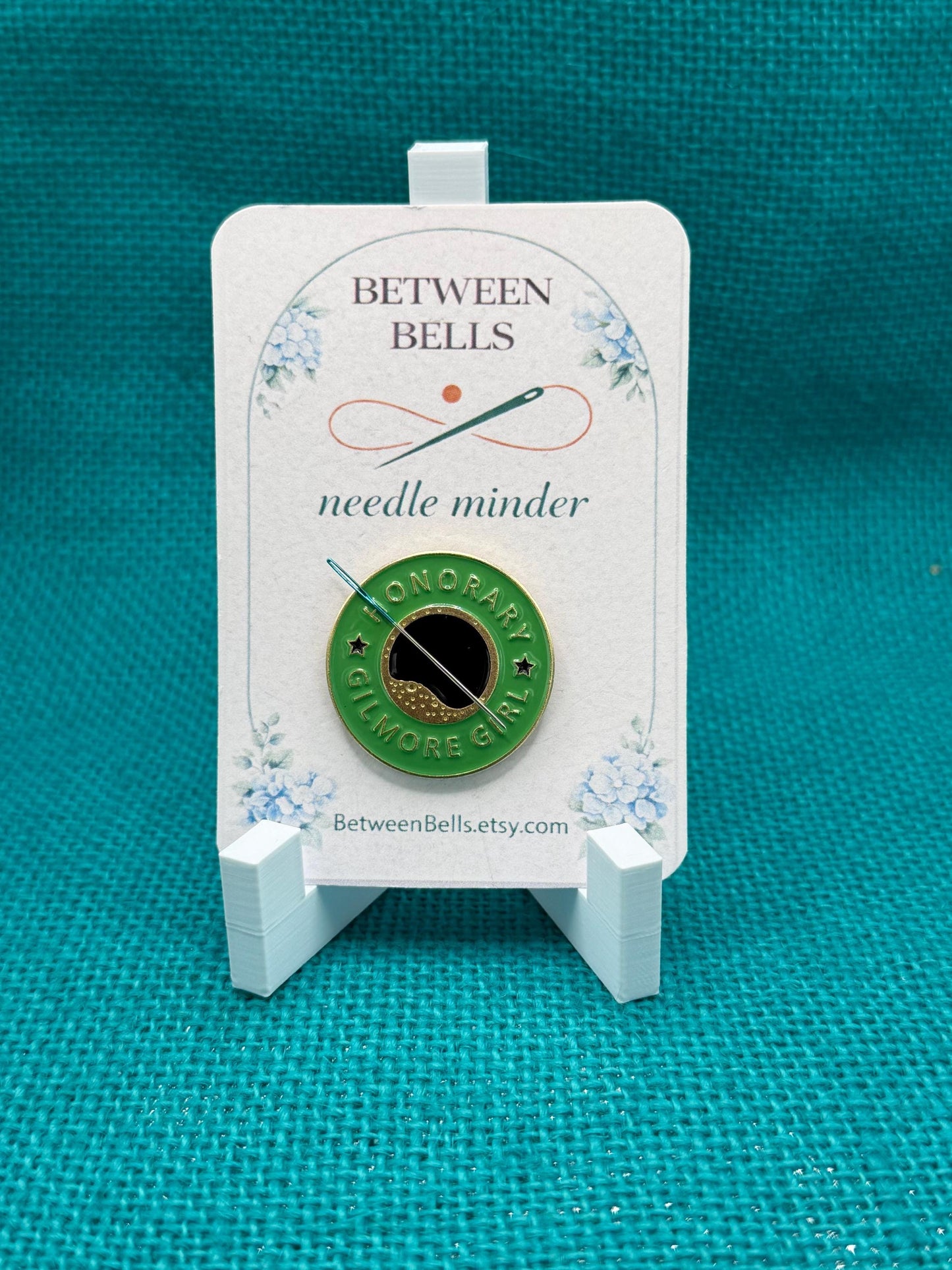 Honorary Coffee Girl Needle Minder for Needlepoint, Cross Stitch, Embroidery and Sewing