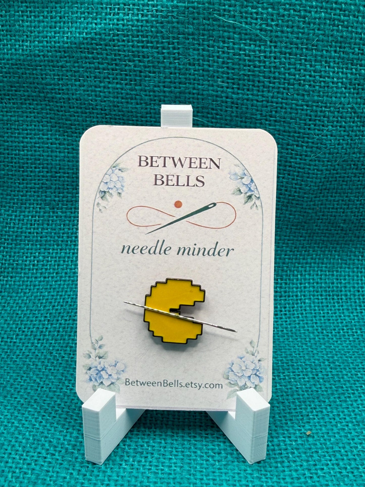 Pixel Arcade Character Needle Minder for Needlepoint, Cross Stitch, Embroidery and Sewing